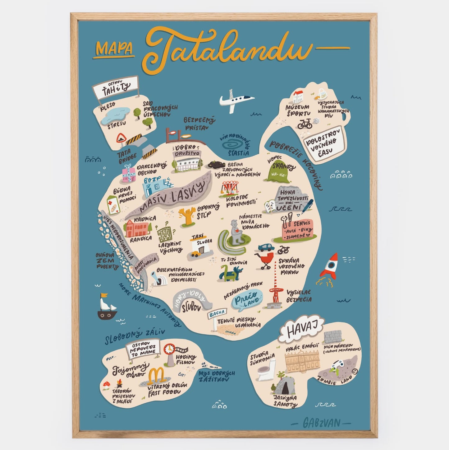 Plagát Mapa Tatalandu