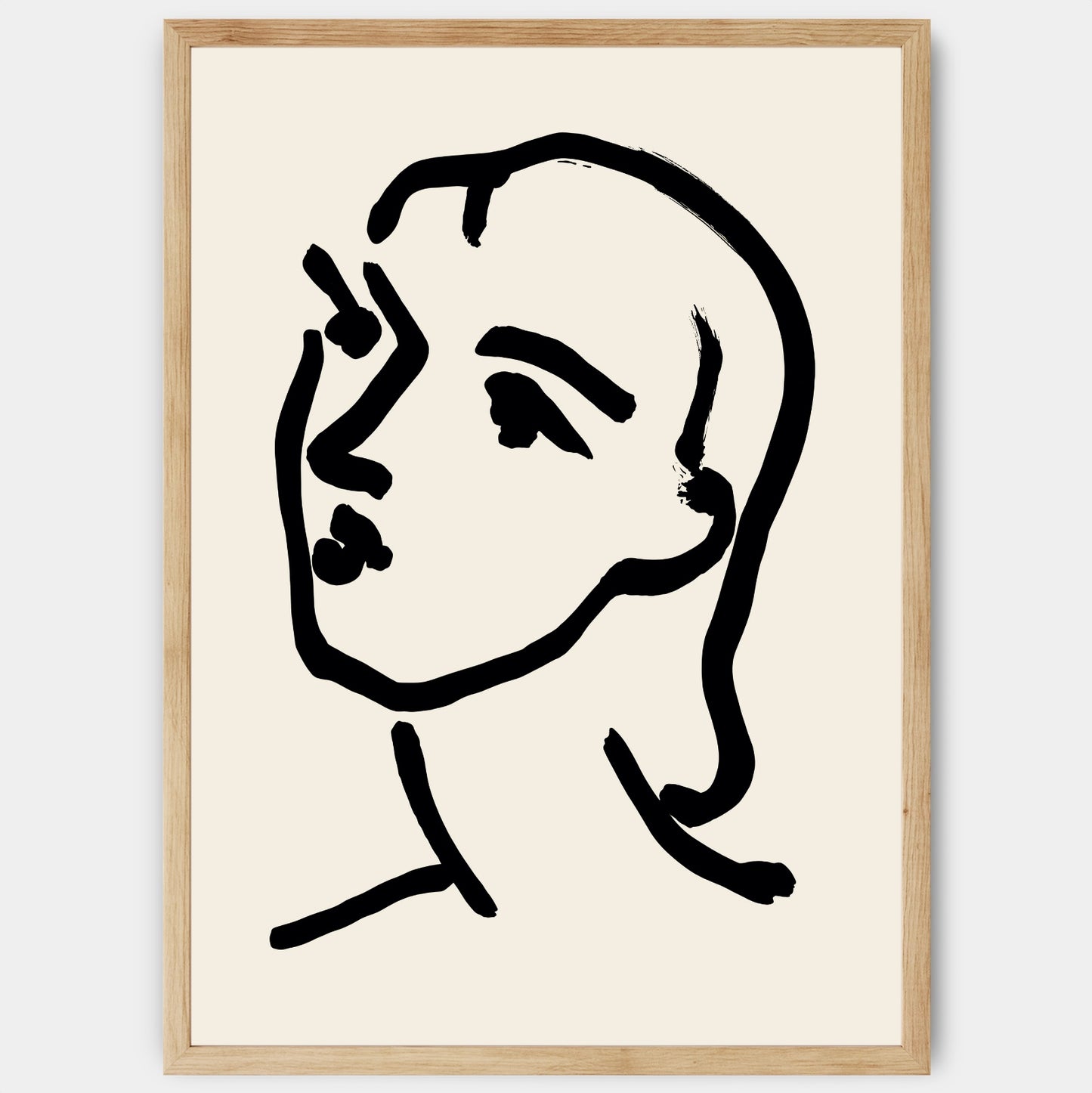 Head in Black Poster | Matisse