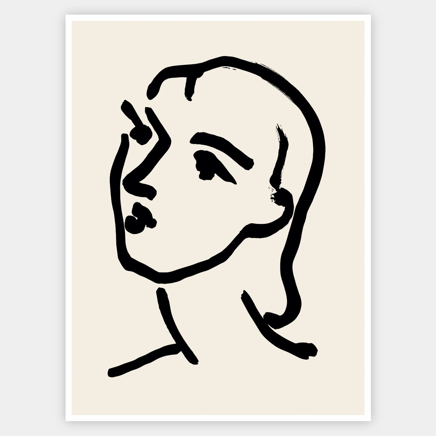Head in Black Poster | Matisse
