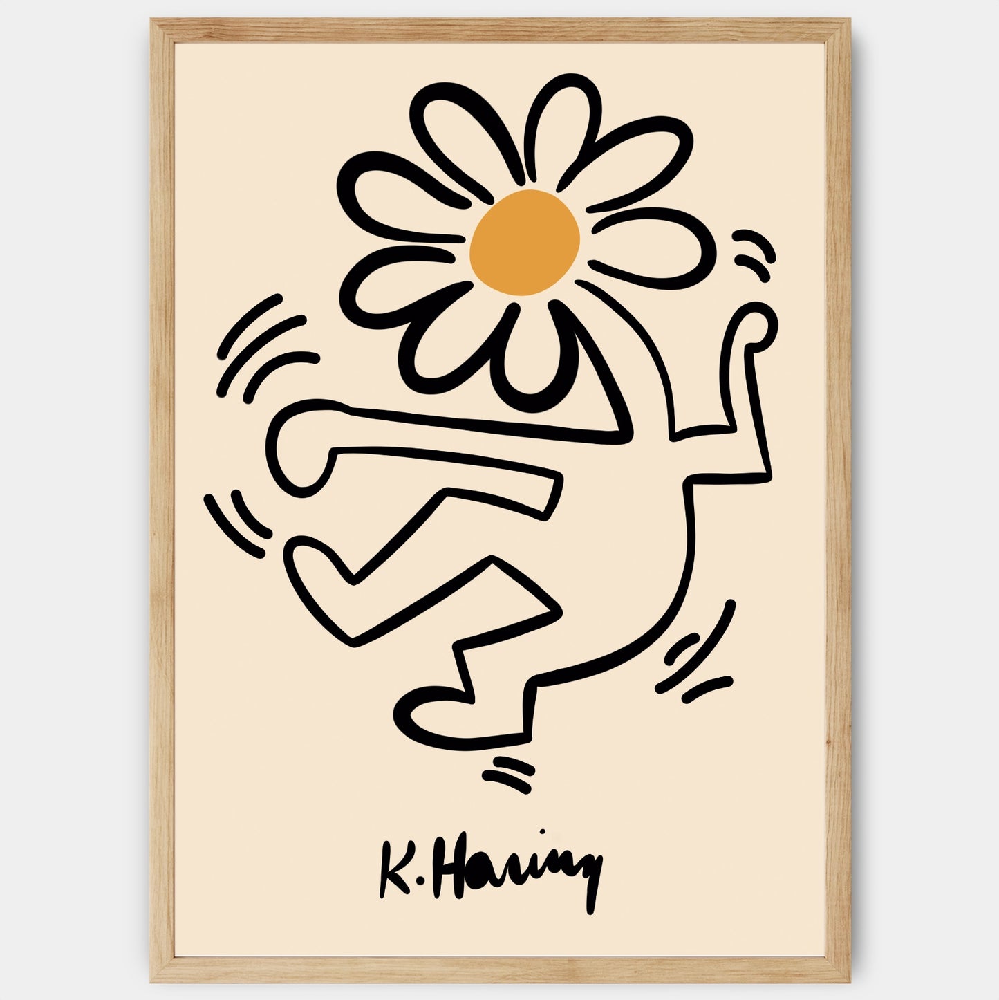 Flowerhead Poster | Keith Haring