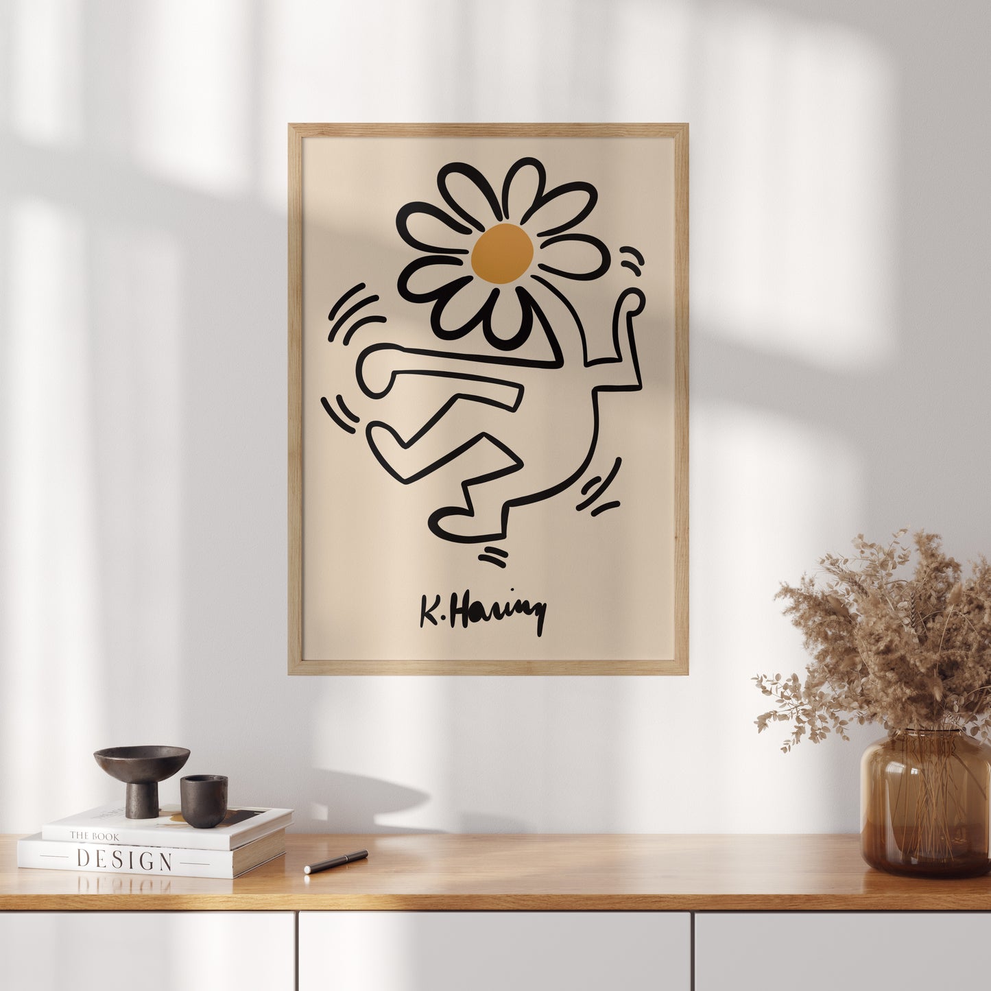 Flowerhead Poster | Keith Haring