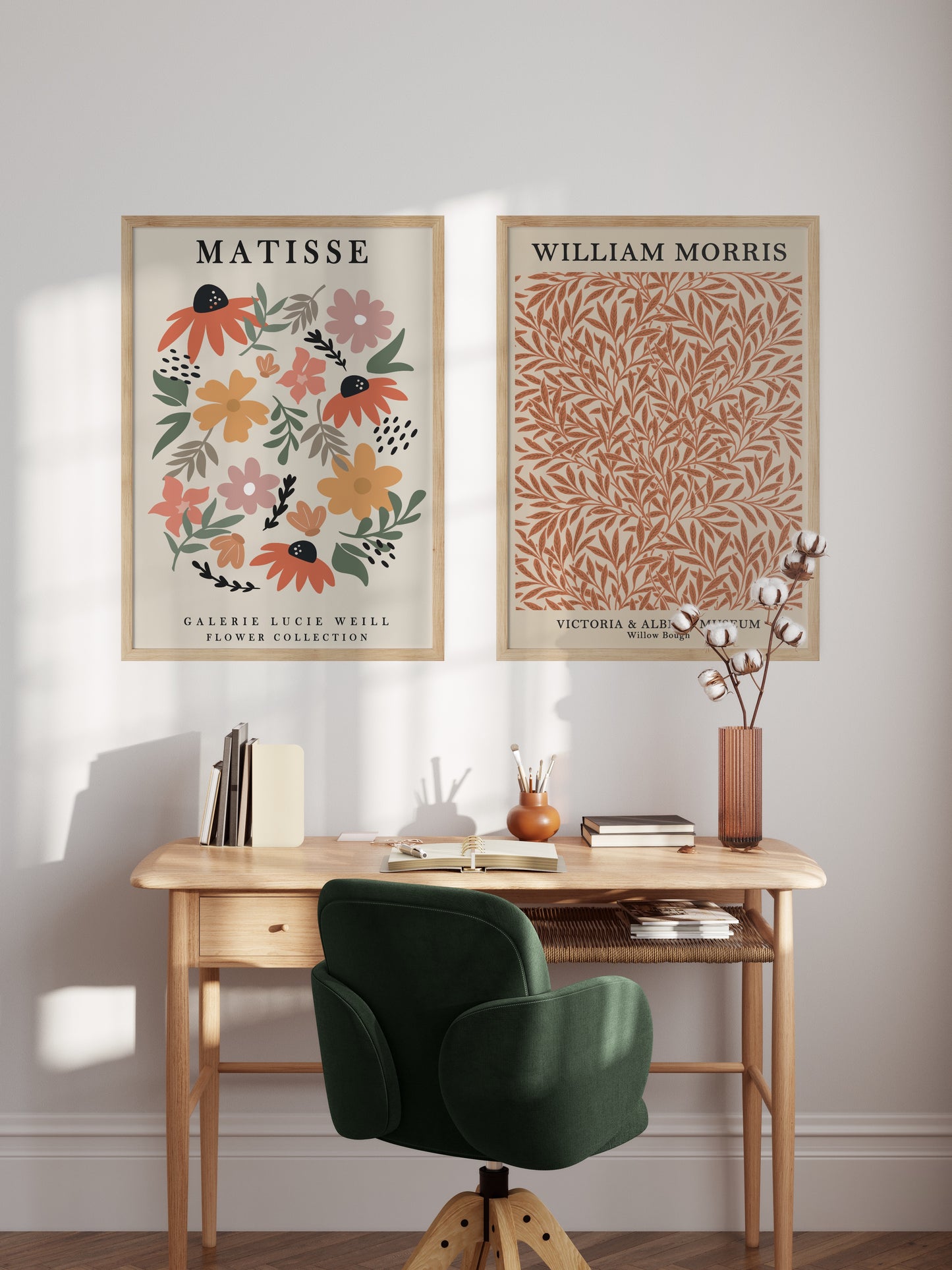 Poster Willow Bough in Red | William Morris