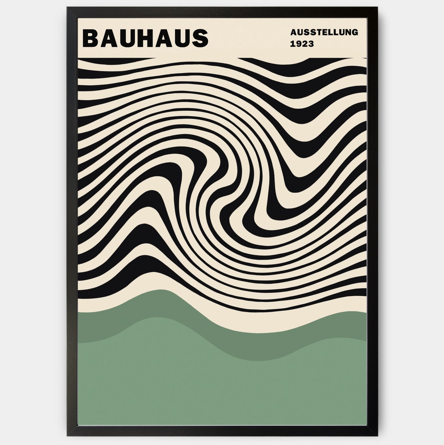 Bauhaus in Green poster