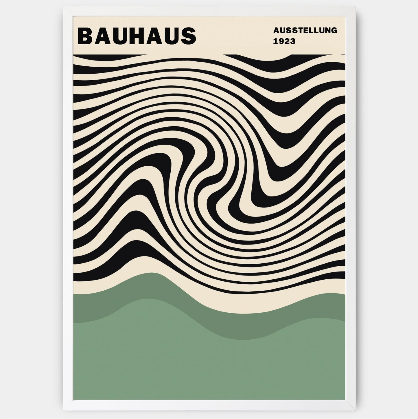 Bauhaus in Green poster