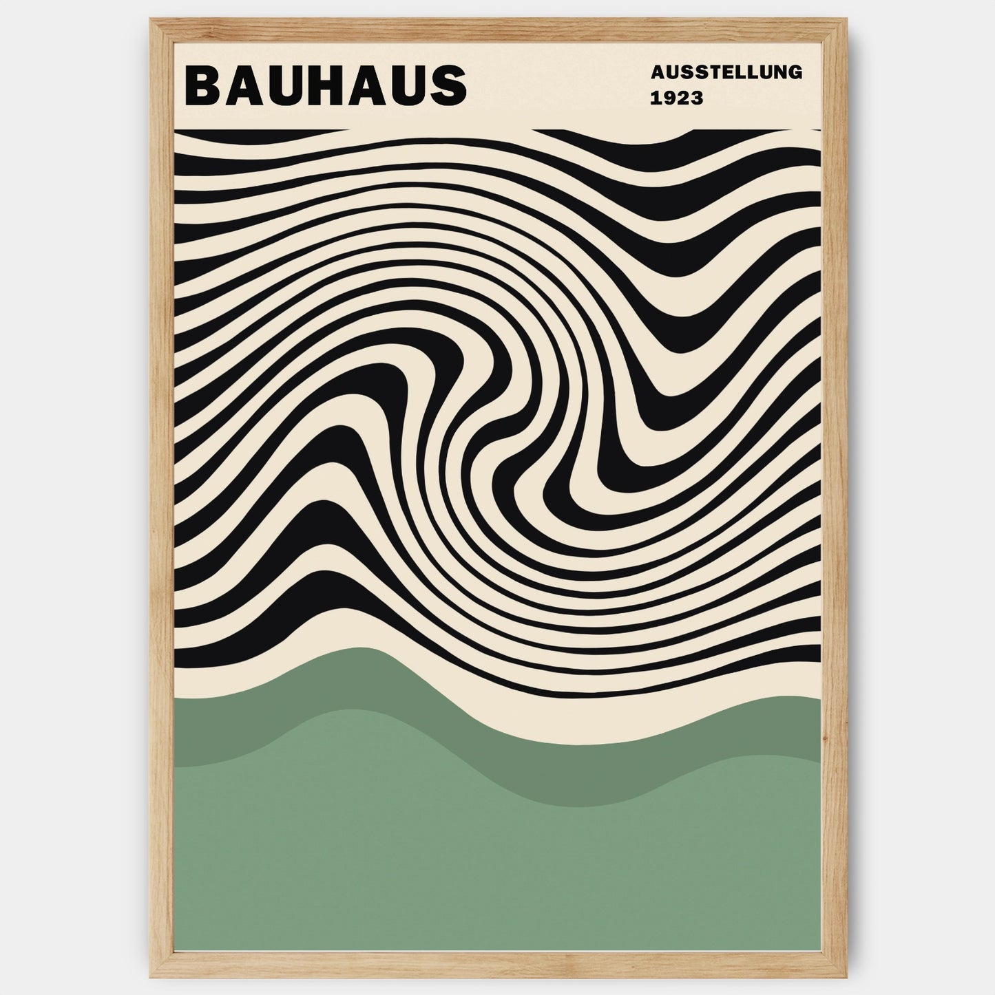 Bauhaus in Green poster