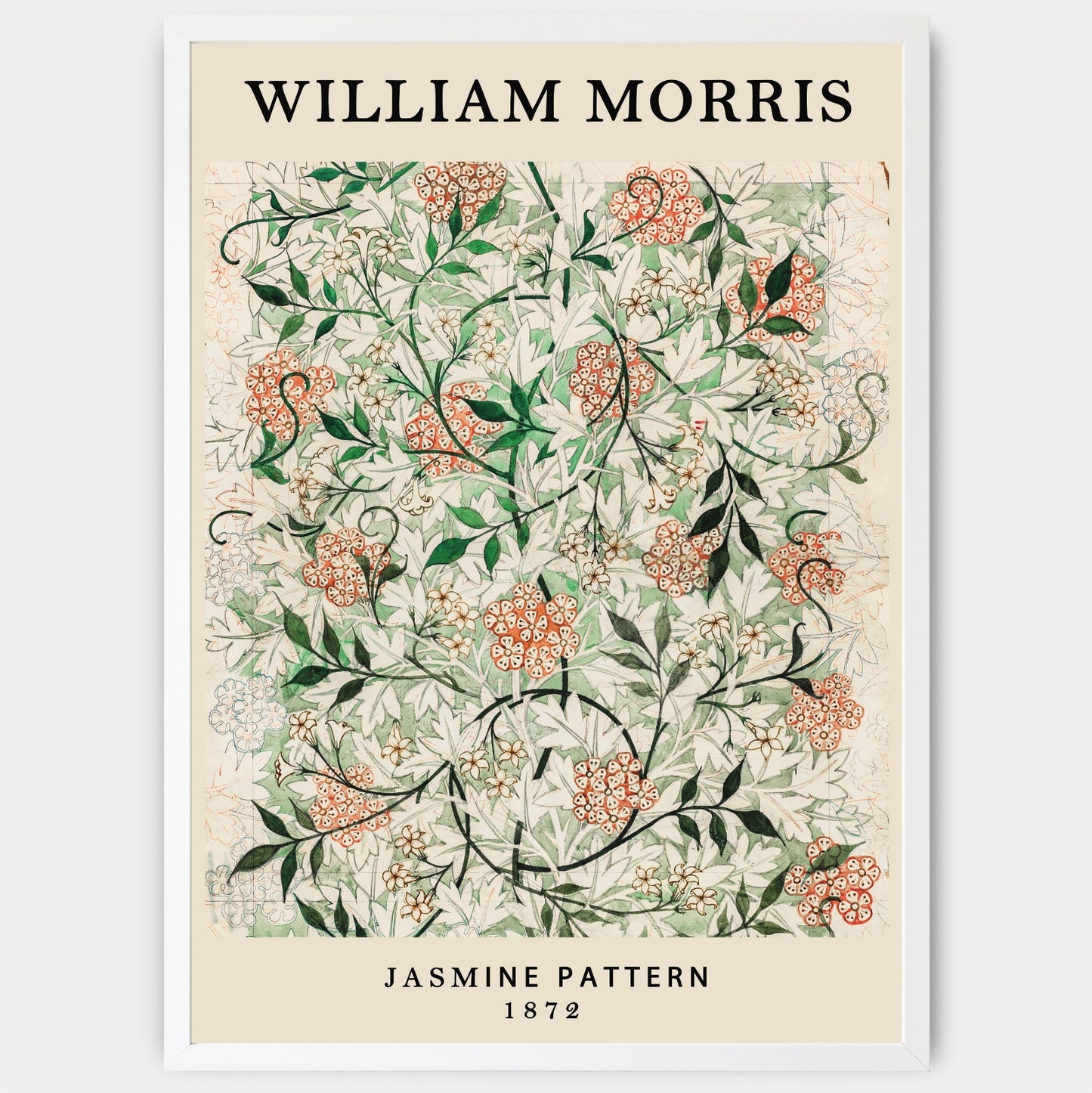 Jasmine Pattern Poster | William Morris