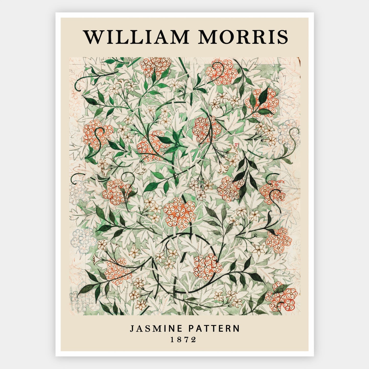 Jasmine Pattern Poster | William Morris
