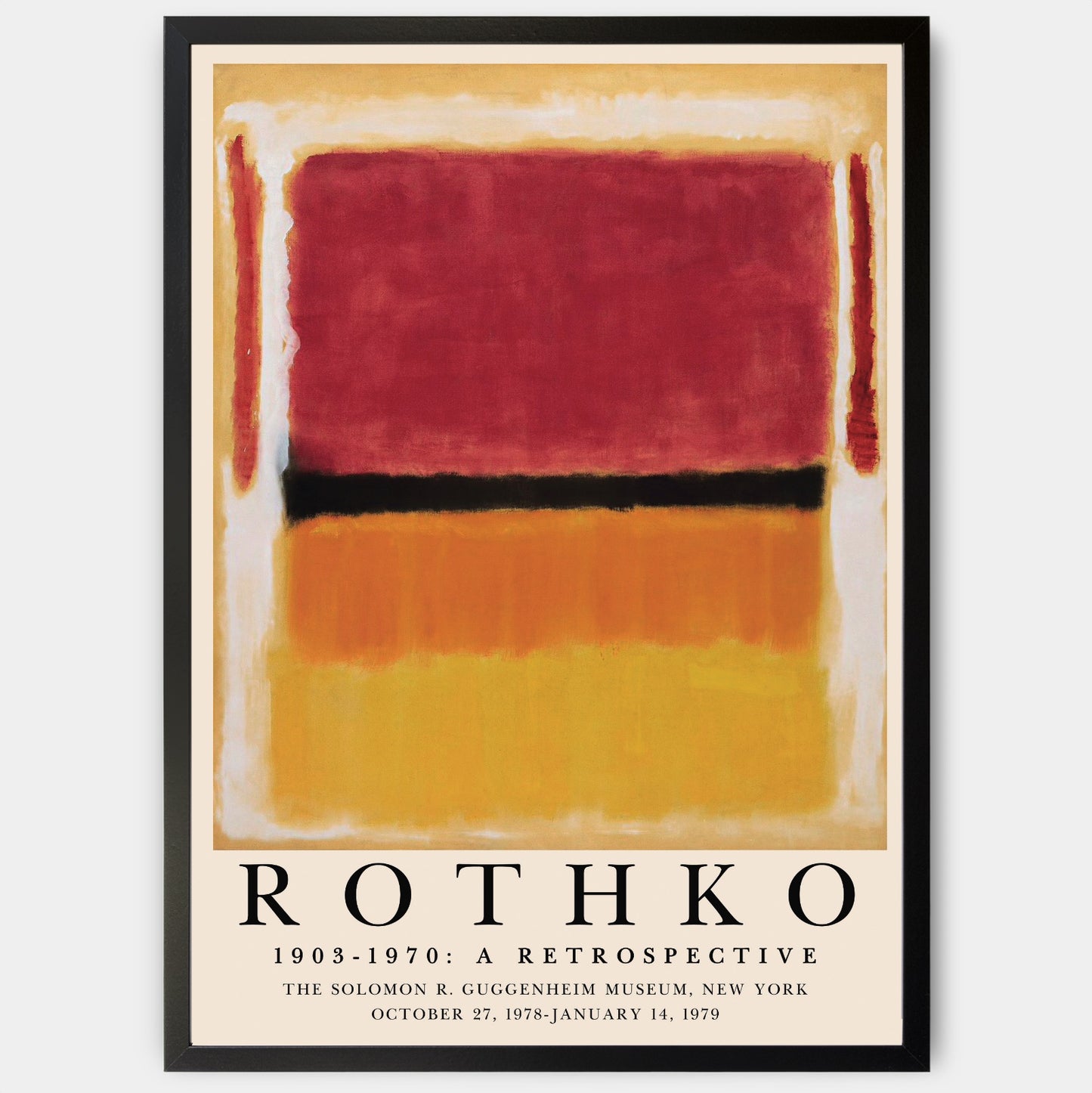 Poster A Retrospective | Mark Rothko