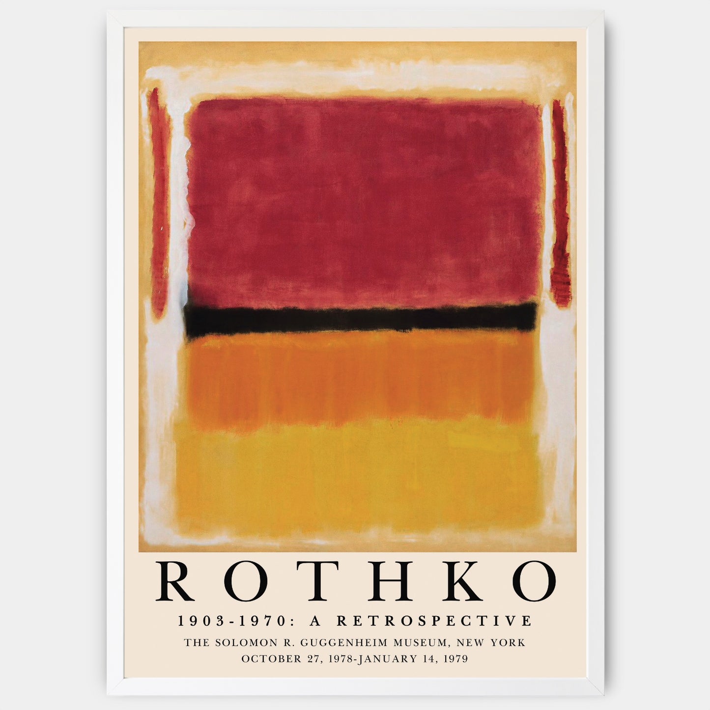 Poster A Retrospective | Mark Rothko