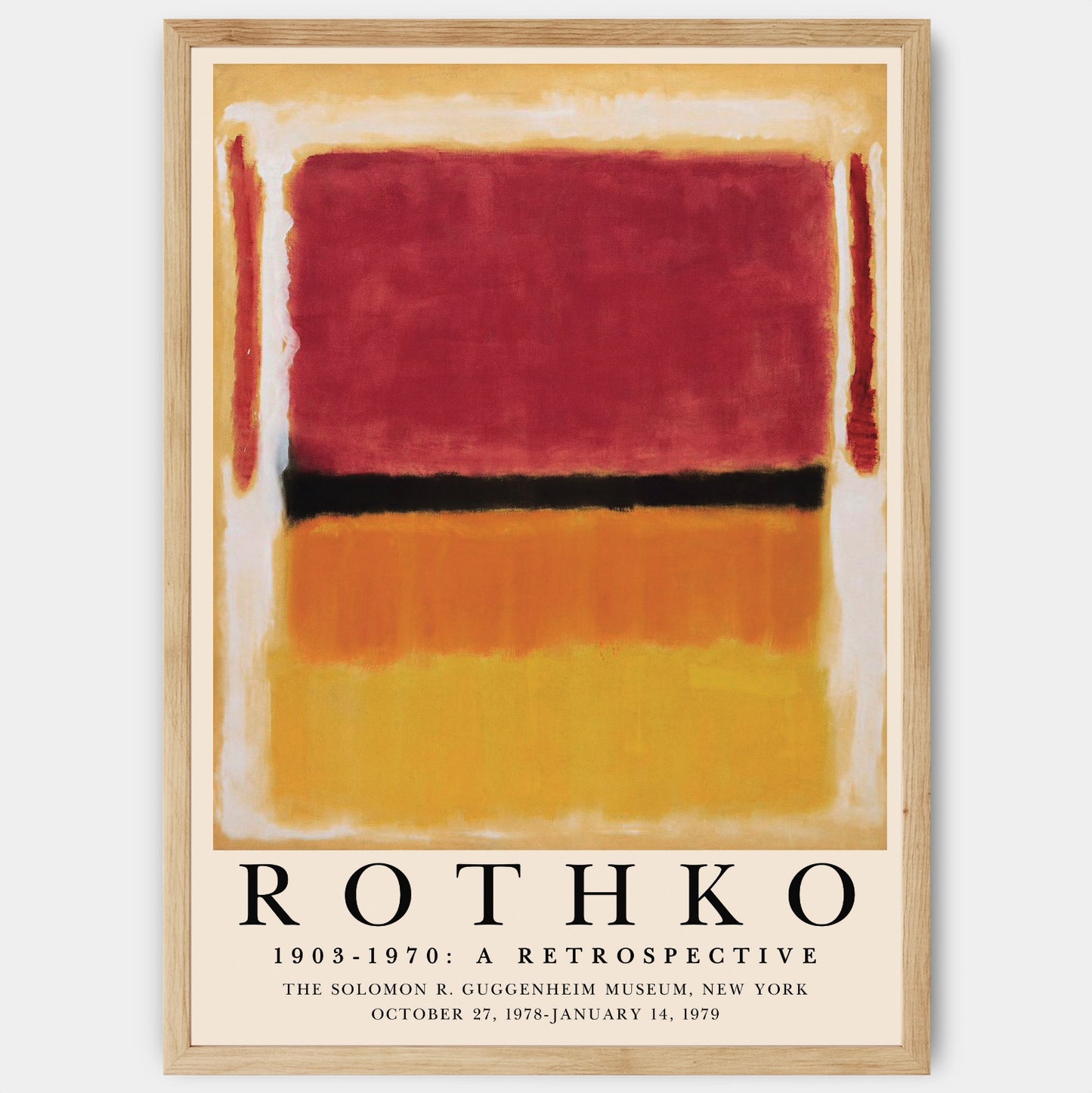 Poster A Retrospective | Mark Rothko