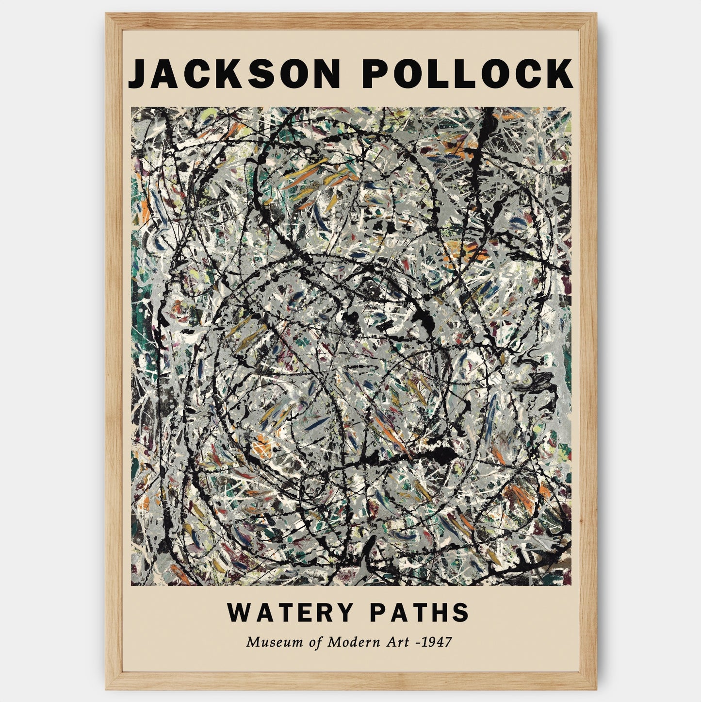 Watery Paths Poster | Jackson Pollock