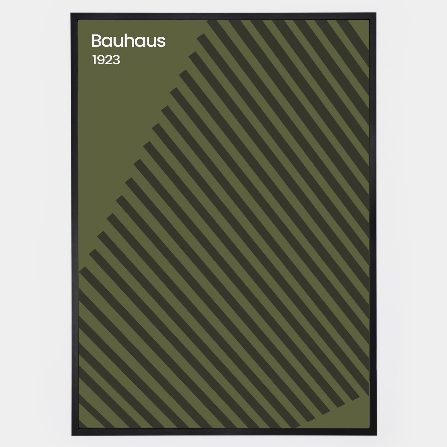 Bauhaus Lines in Green Poster