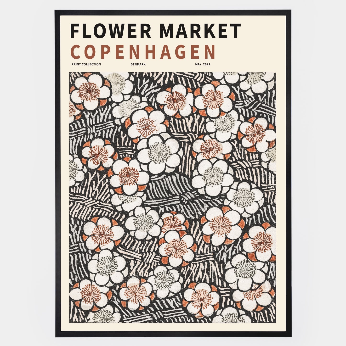 Flower Market Copenhagen poster