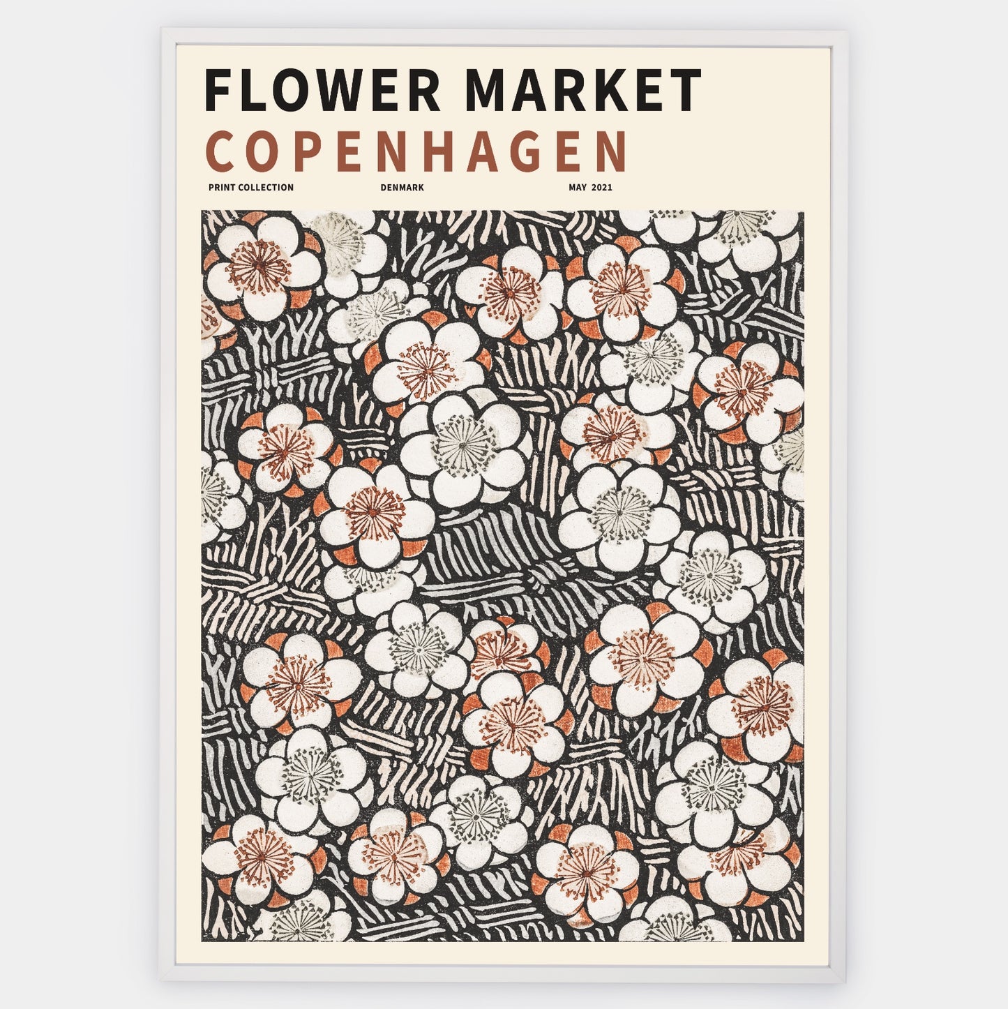 Flower Market Copenhagen poster