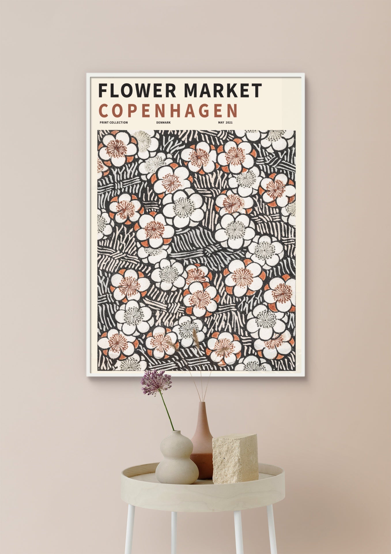 Flower Market Copenhagen poster