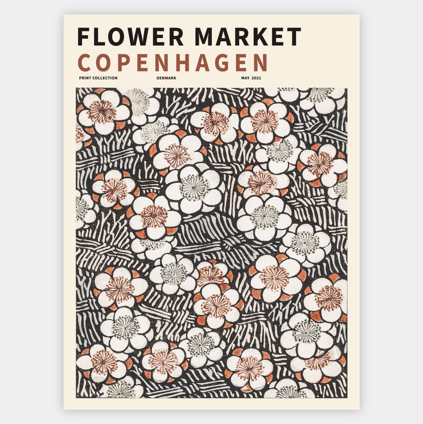 Flower Market Copenhagen poster