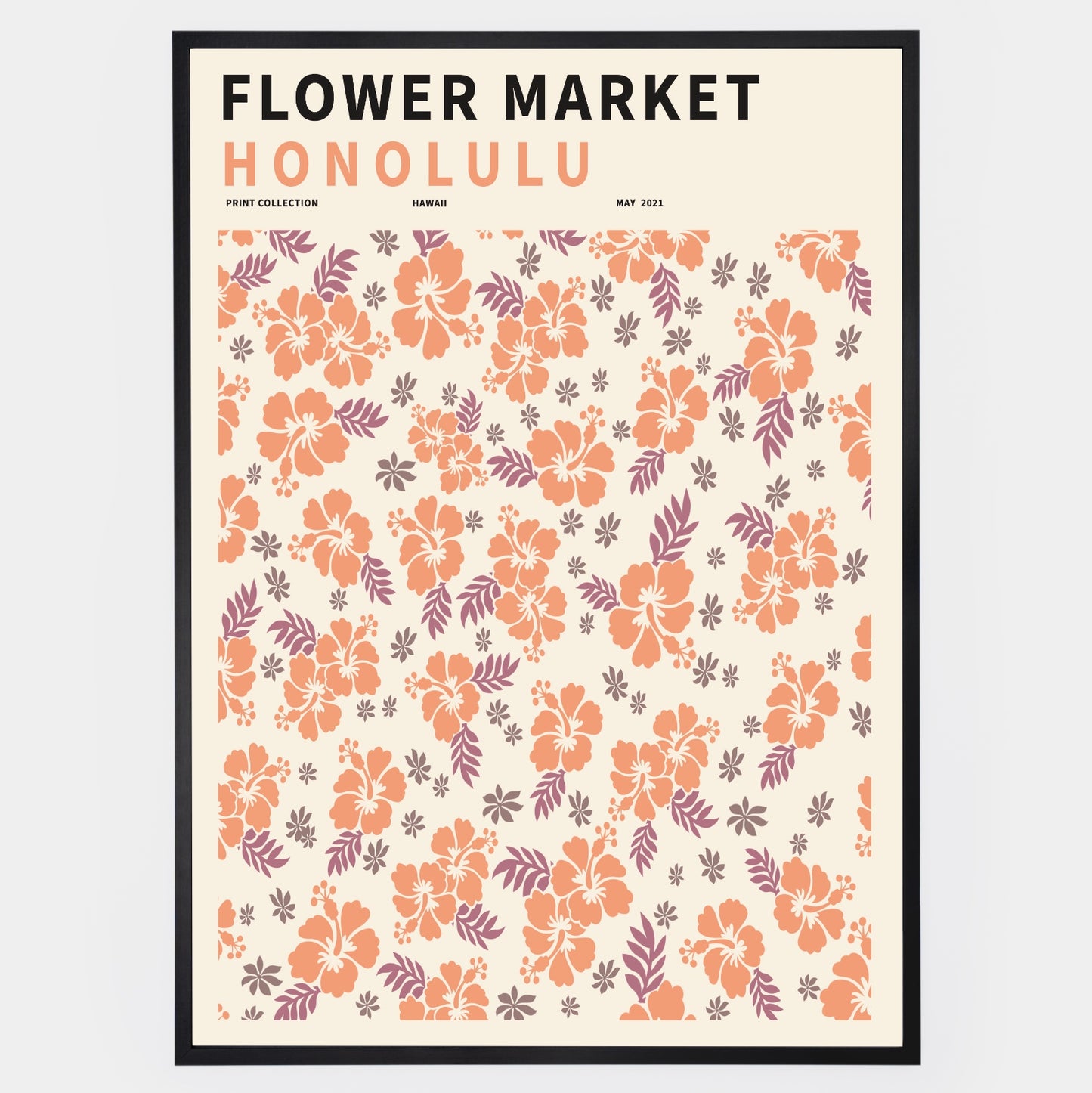 Flower Market Honolulu Poster