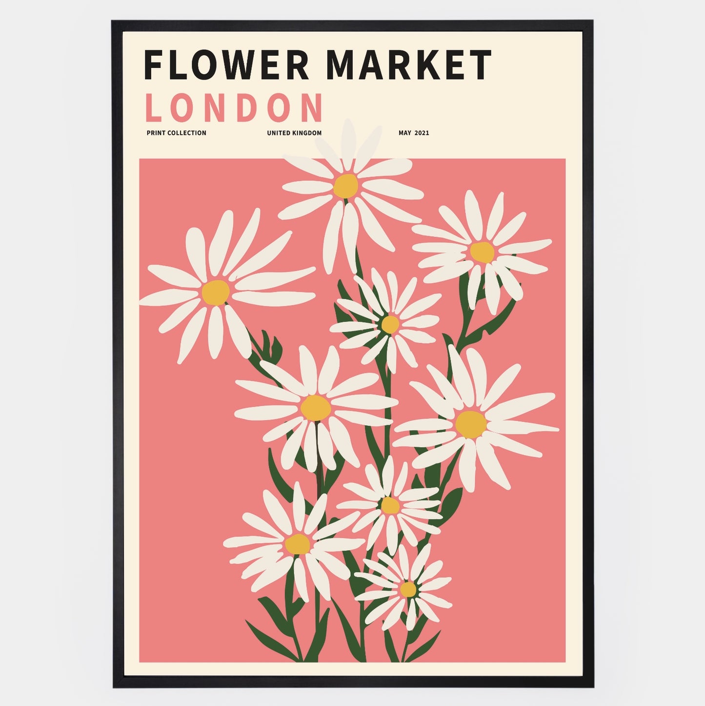 Flower Market London poster