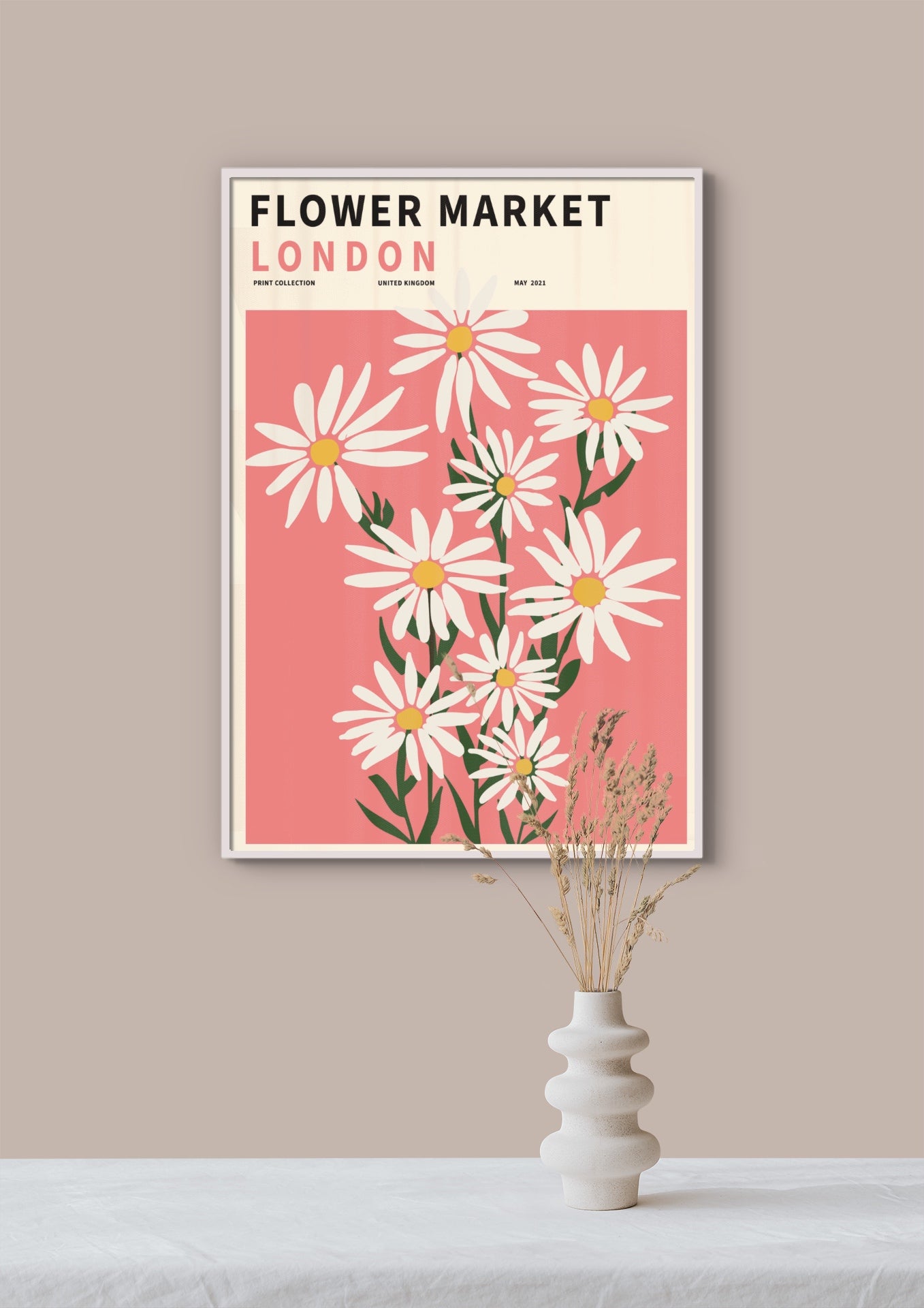 Flower Market London poster