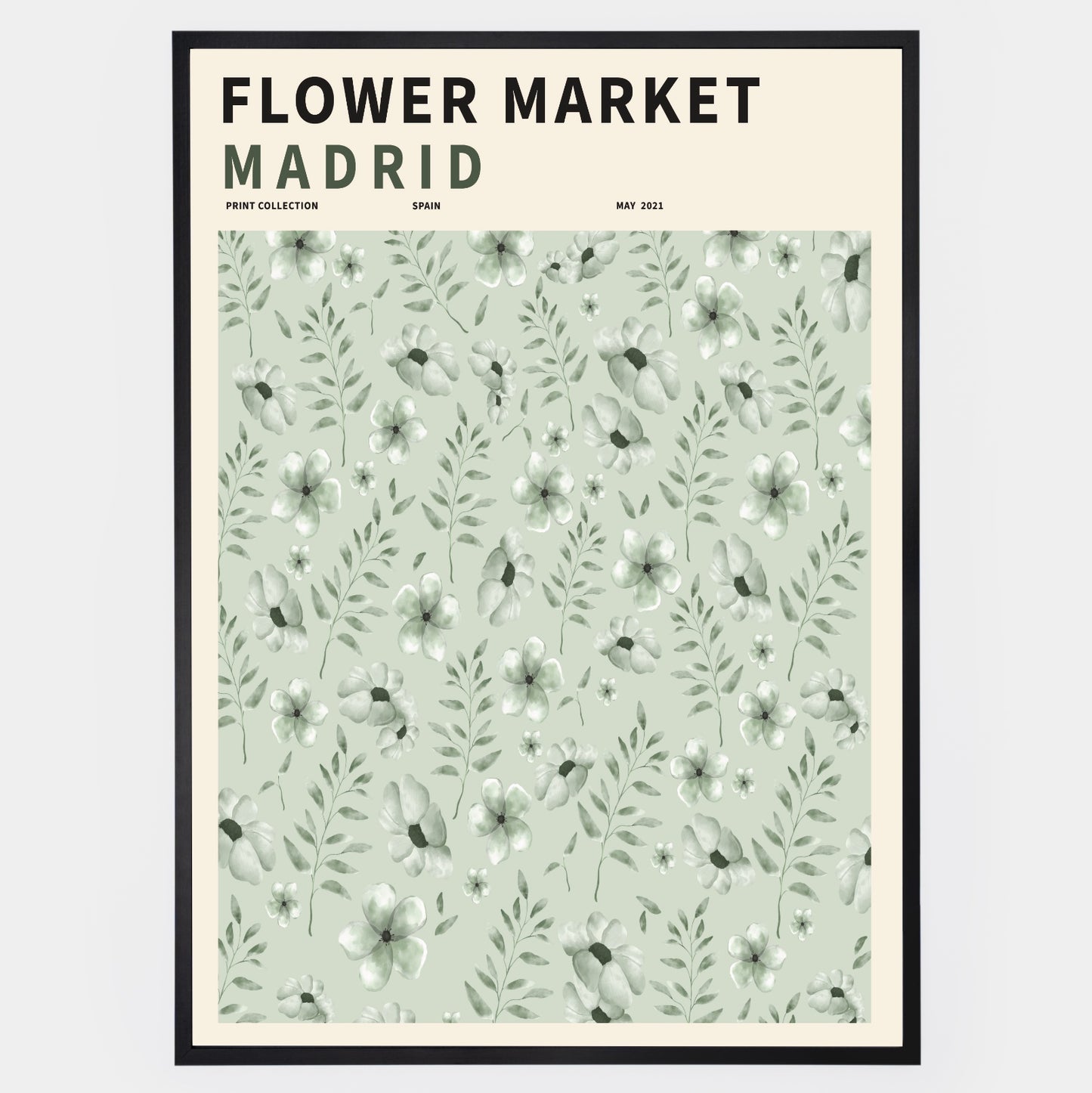 Flower Market Madrid poster