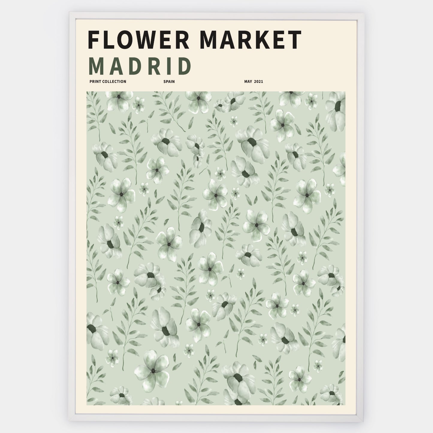 Flower Market Madrid poster