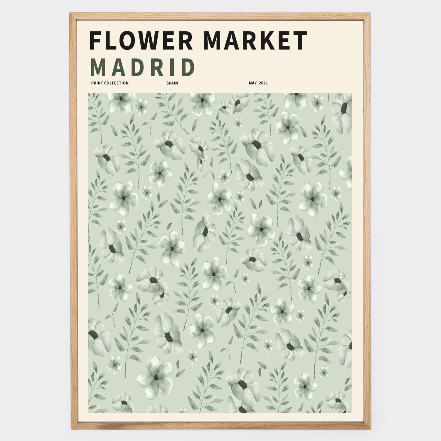 Flower Market Madrid poster