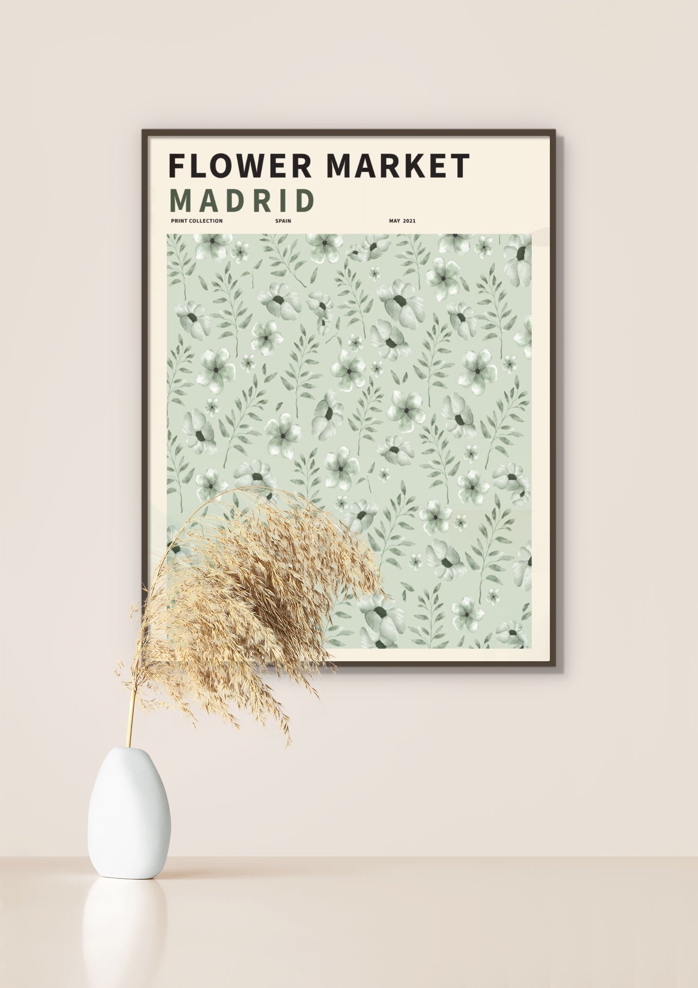 Flower Market Madrid poster