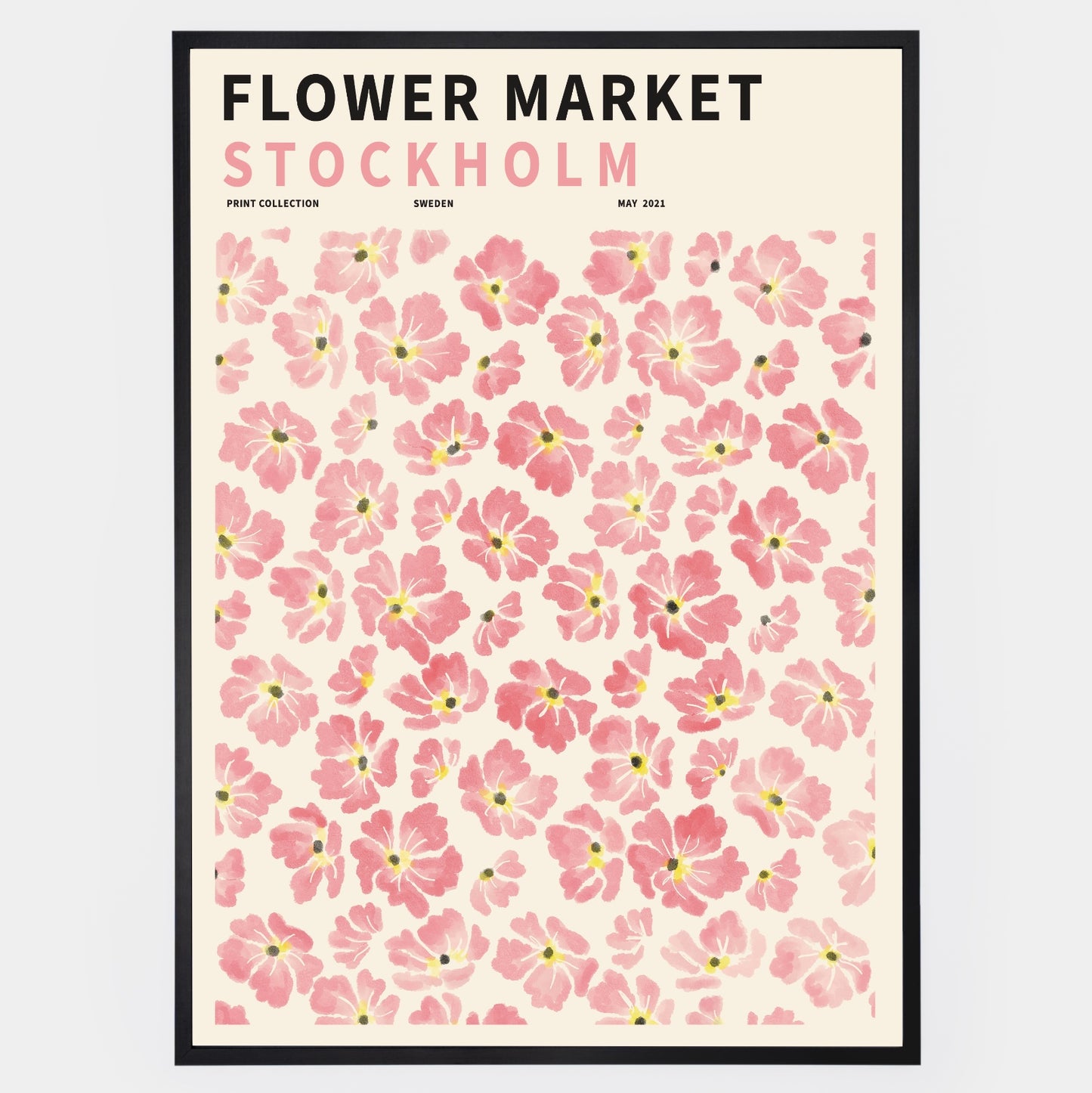 Flower Market Stockholm poster