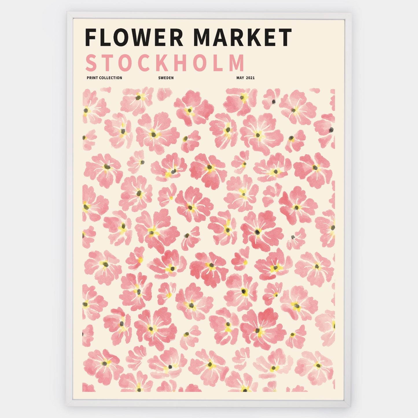 Flower Market Stockholm poster