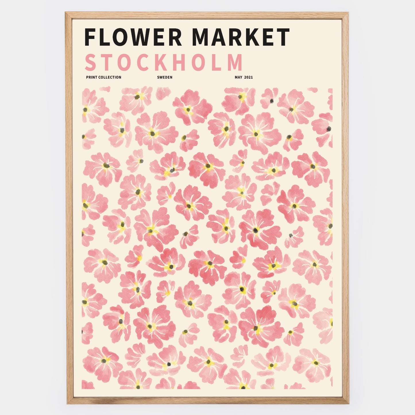 Flower Market Stockholm poster