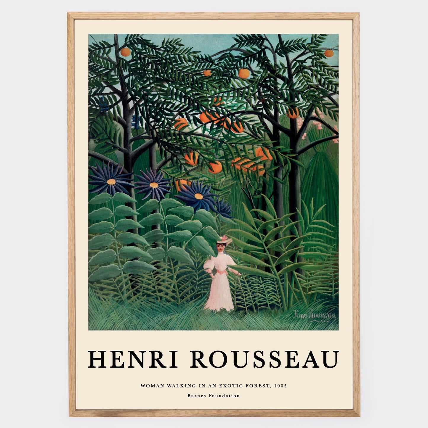 Poster Woman Walking in an Exotic Forest | Henri Rousseau