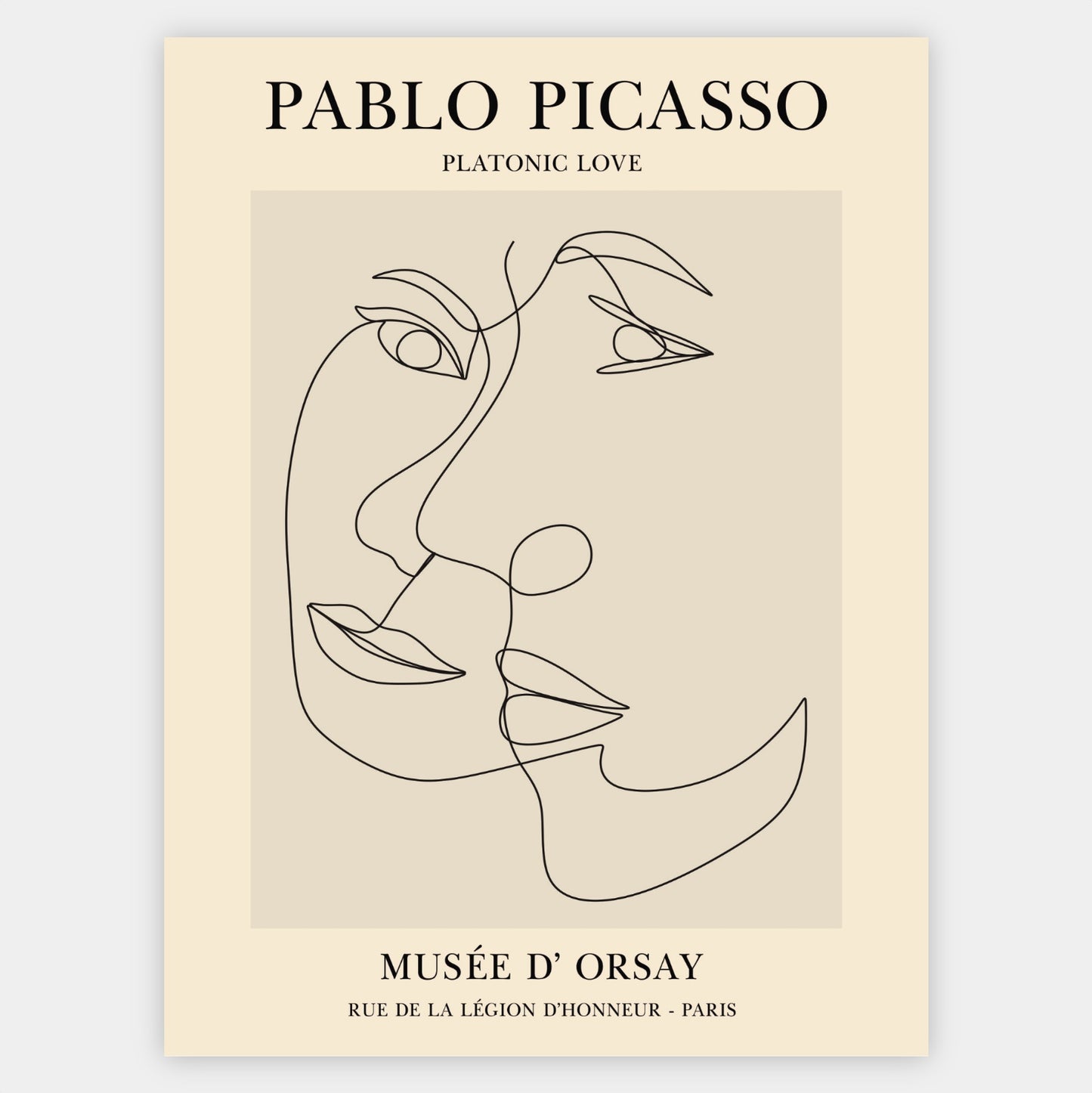 Platonic Love Poster | Pablo Picasso