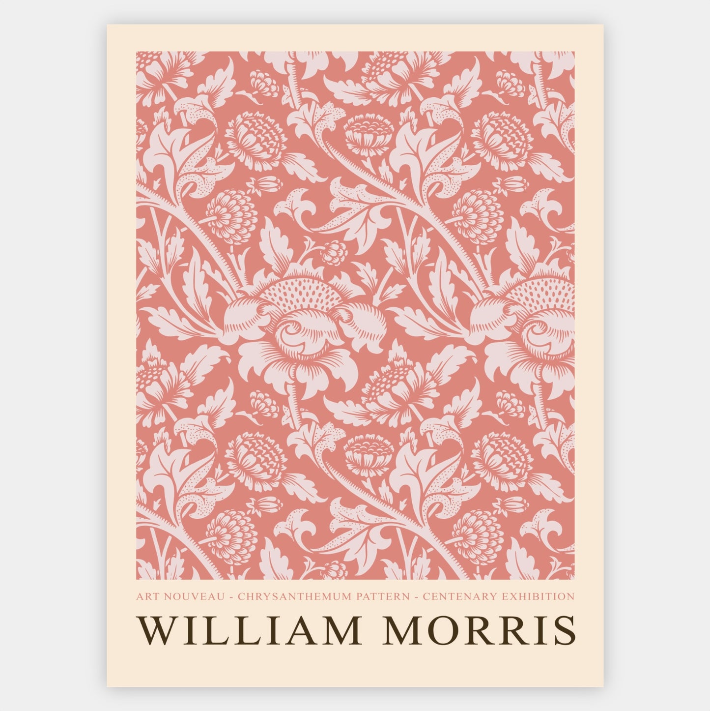 Chrysanthemum Pattern Poster | William Morris