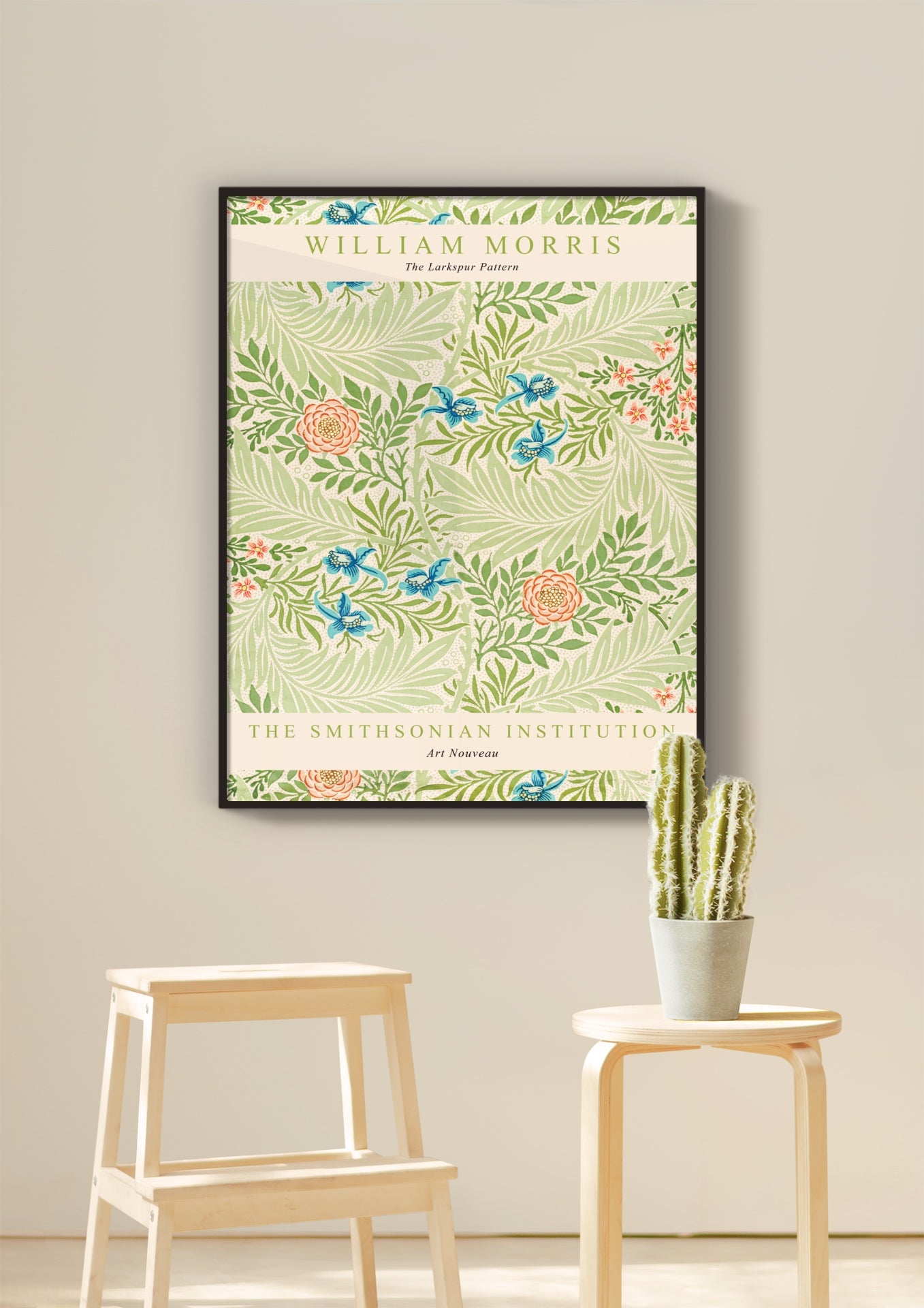 The Larkspur Pattern II. Poster | William Morris