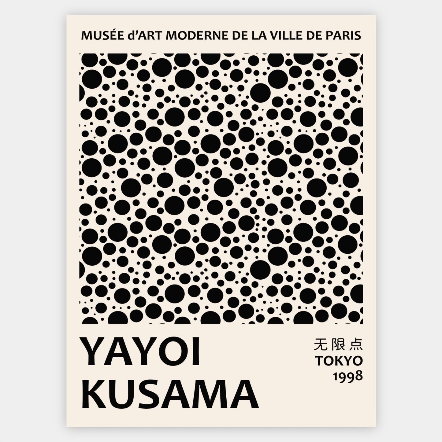 Black Dots Poster | Yayoi Kusama