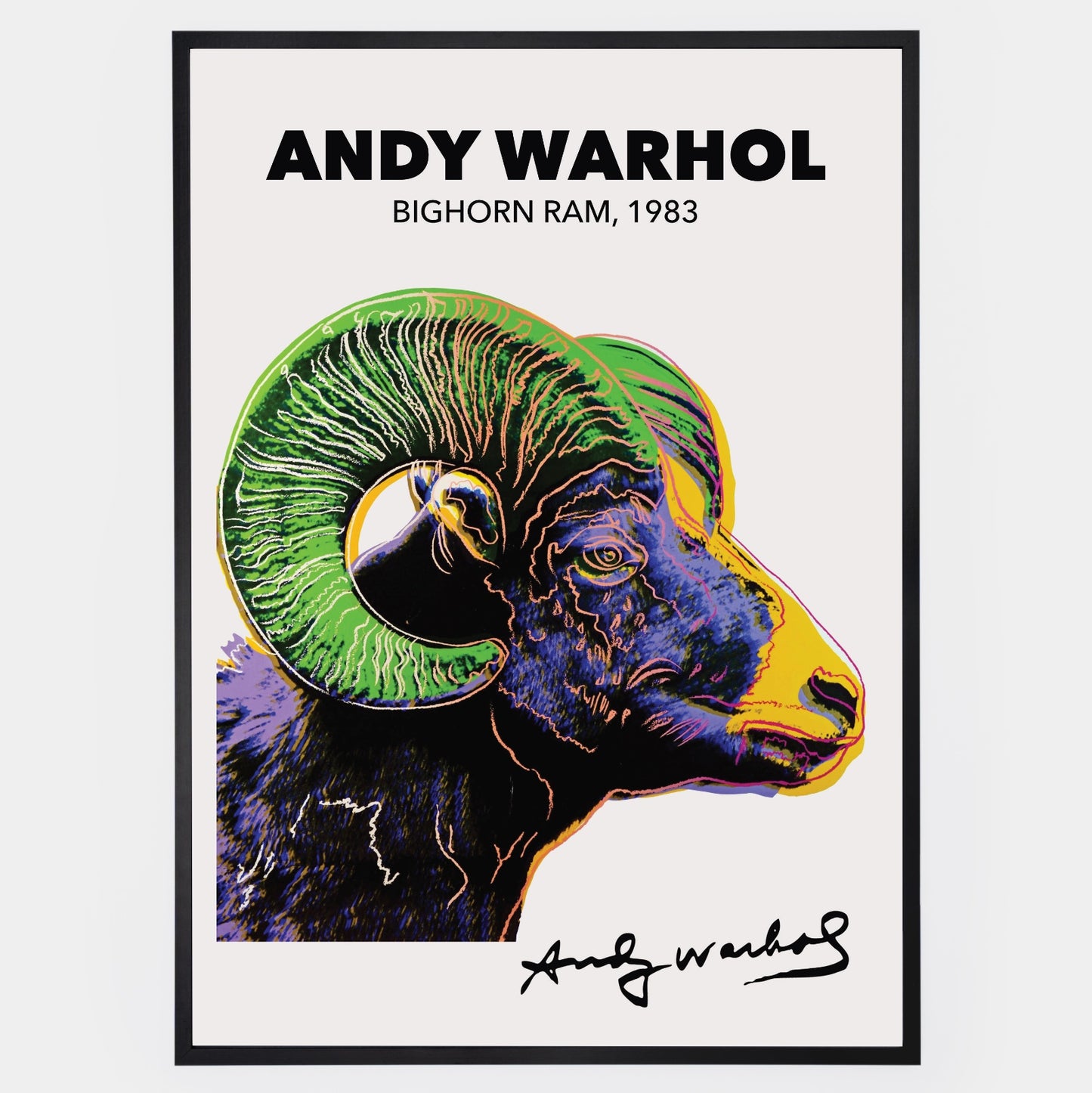 Bighorn Ram Poster | Andy Warhol