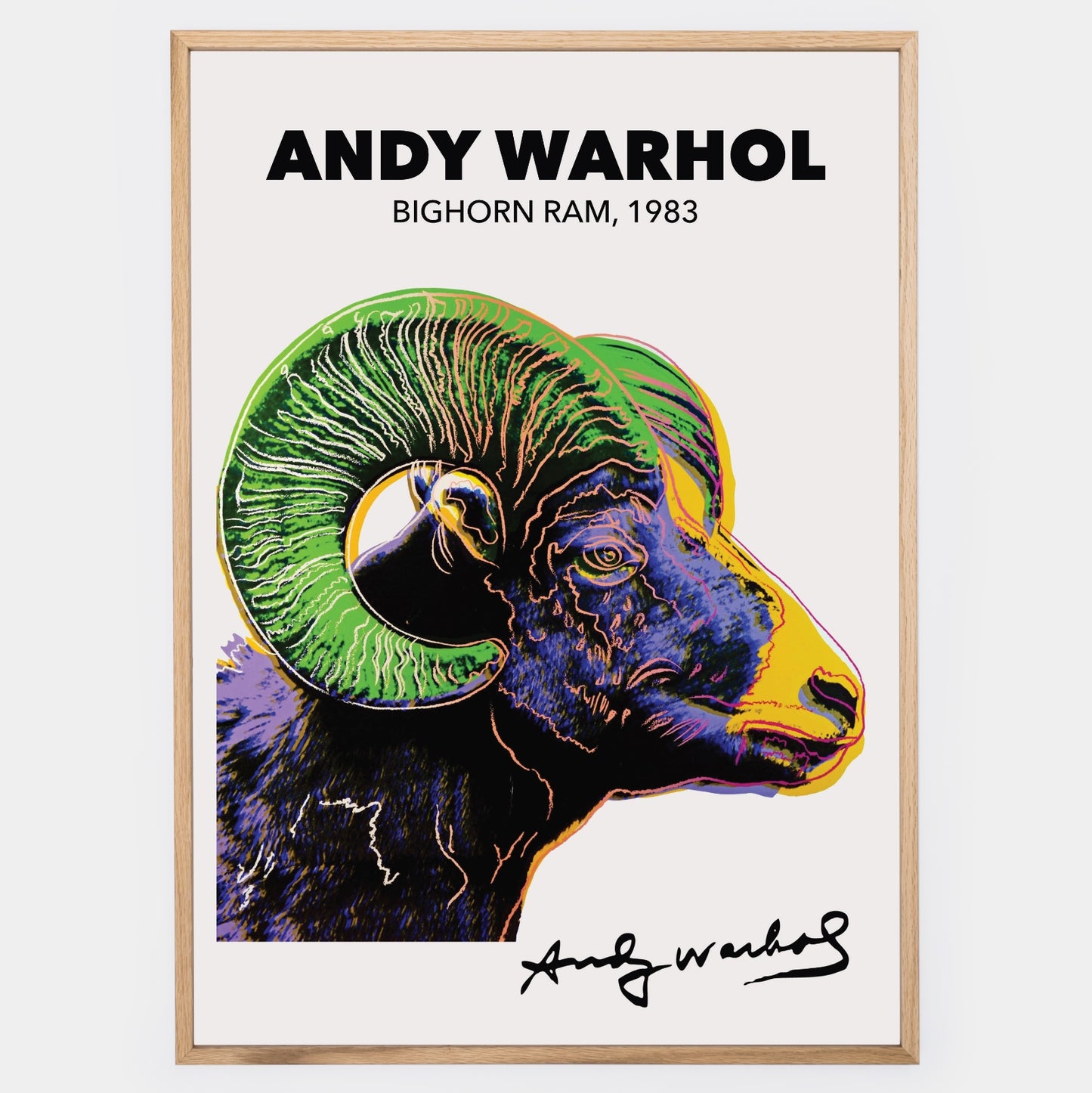 Bighorn Ram Poster | Andy Warhol