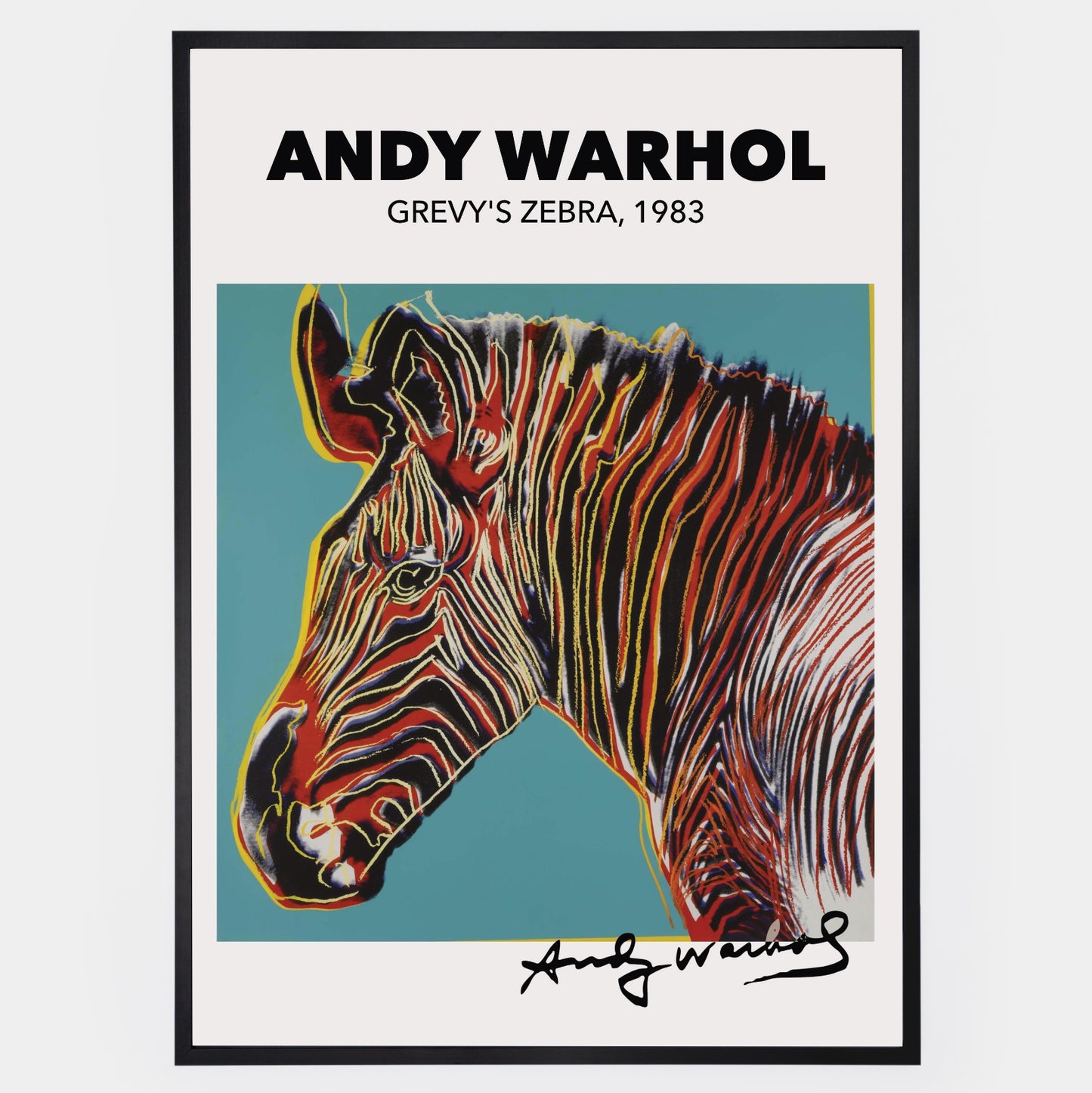Grevy's Zebra Poster | Andy Warhol
