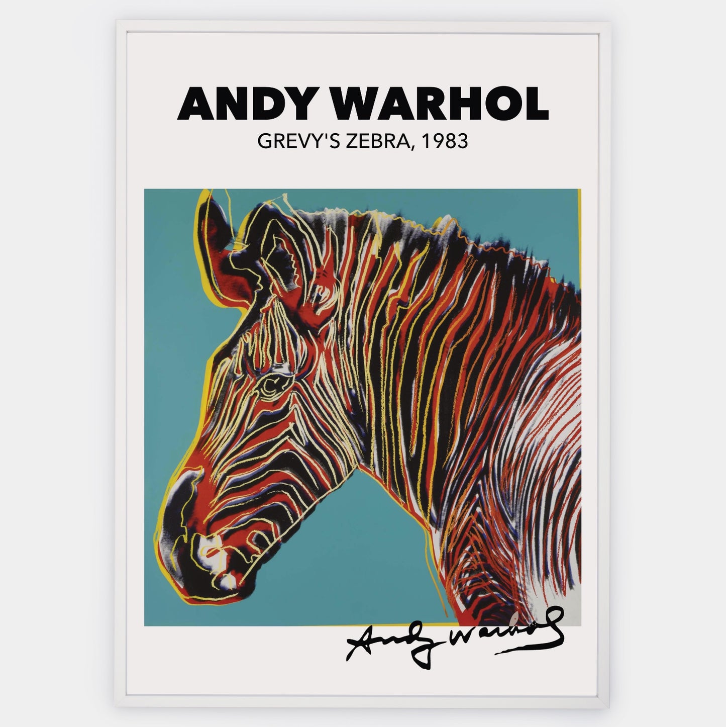 Grevy's Zebra Poster | Andy Warhol