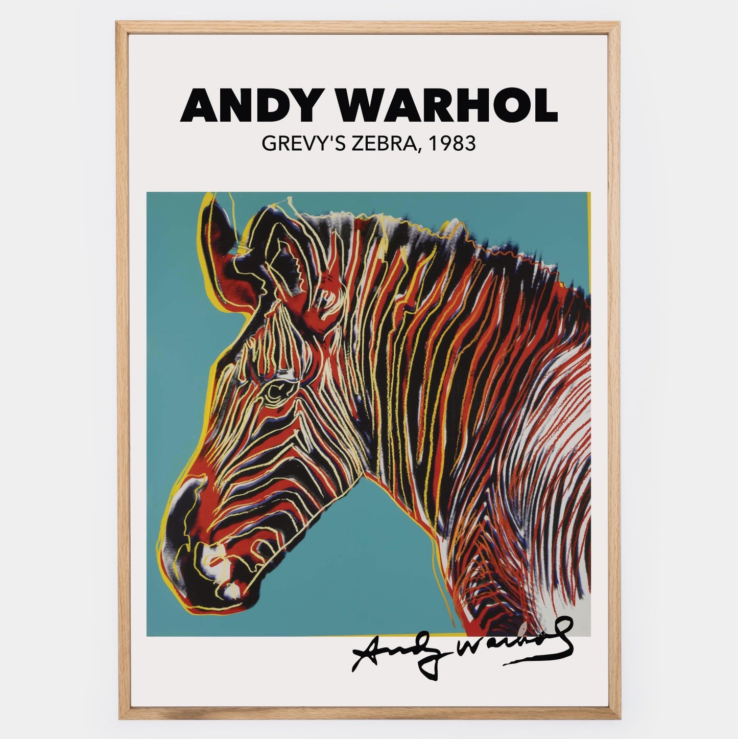 Grevy's Zebra Poster | Andy Warhol