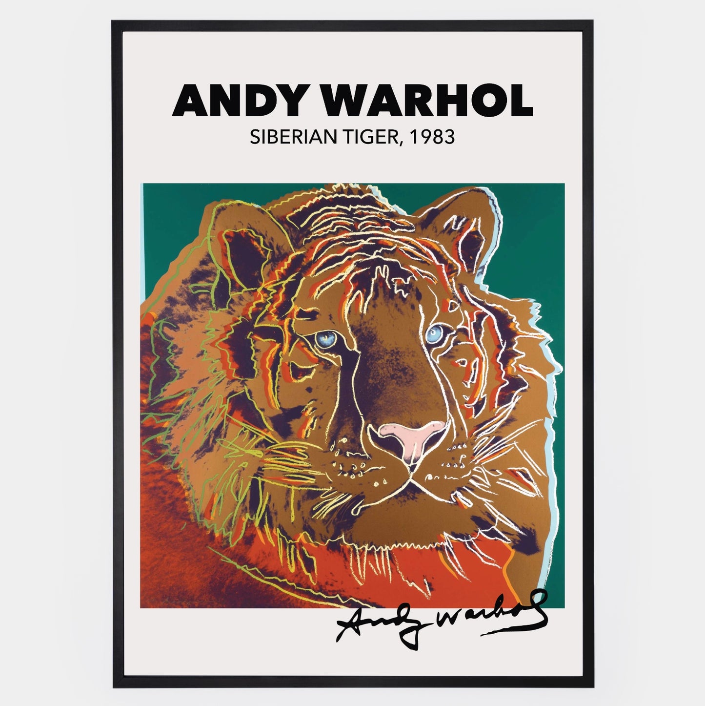 Siberian Tiger Poster | Andy Warhol