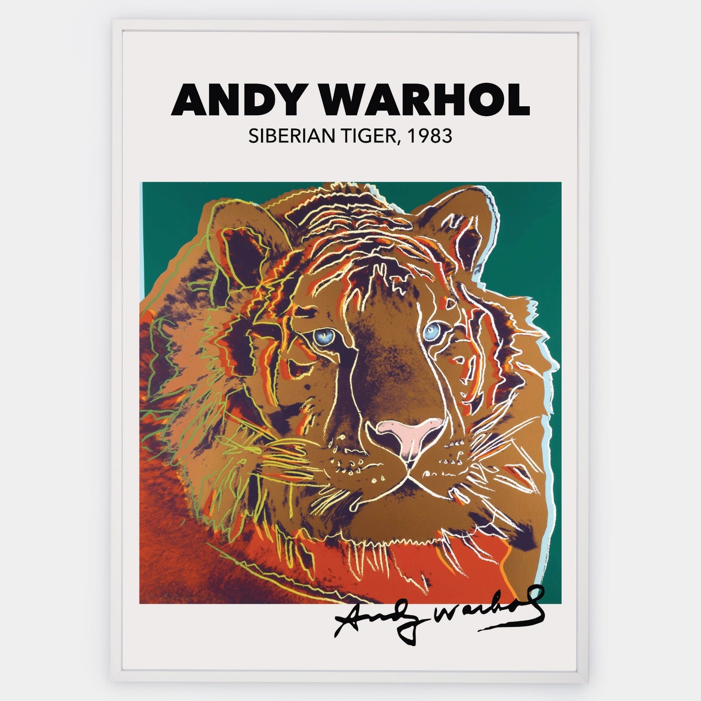 Siberian Tiger Poster | Andy Warhol