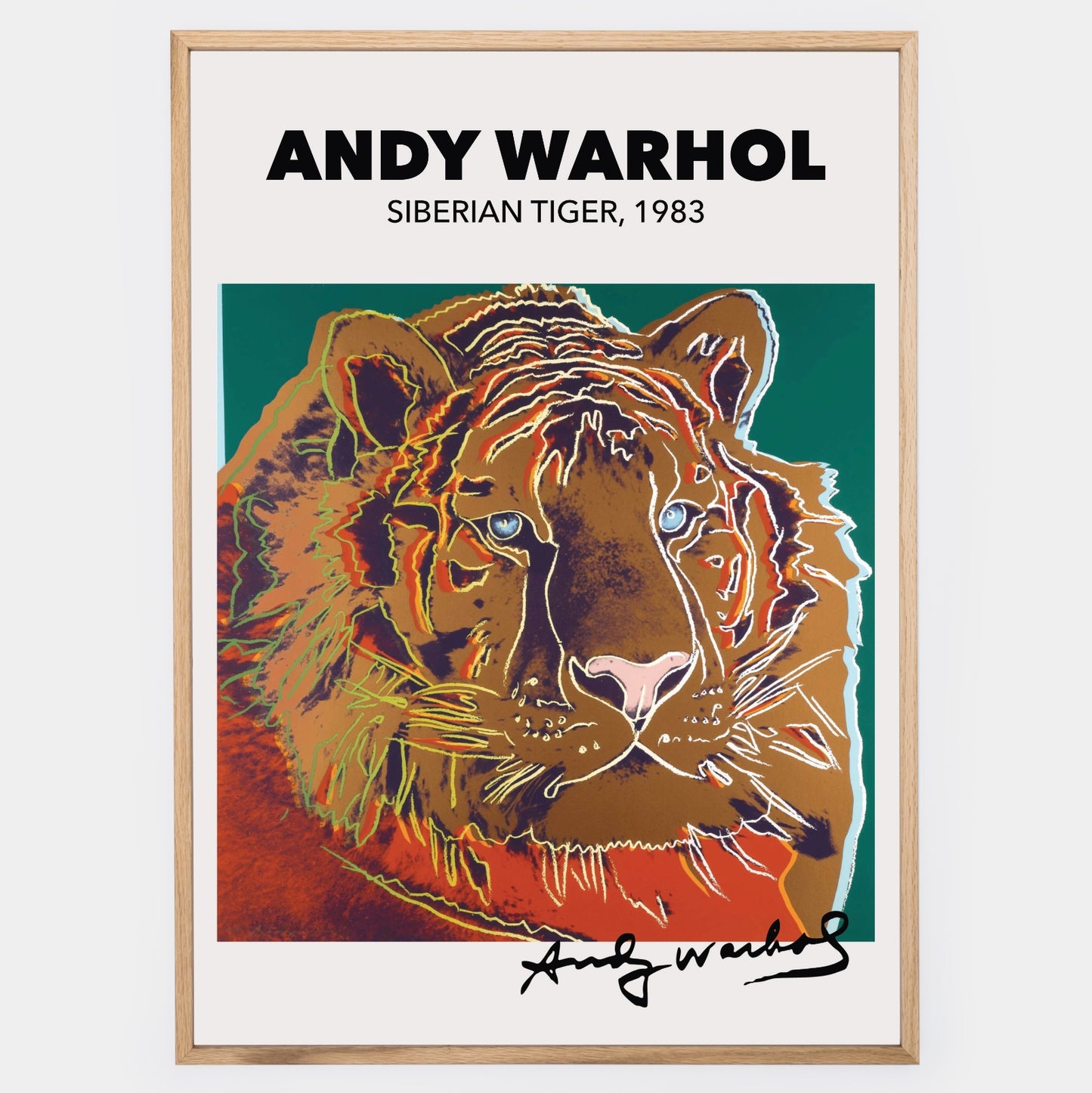Siberian Tiger Poster | Andy Warhol