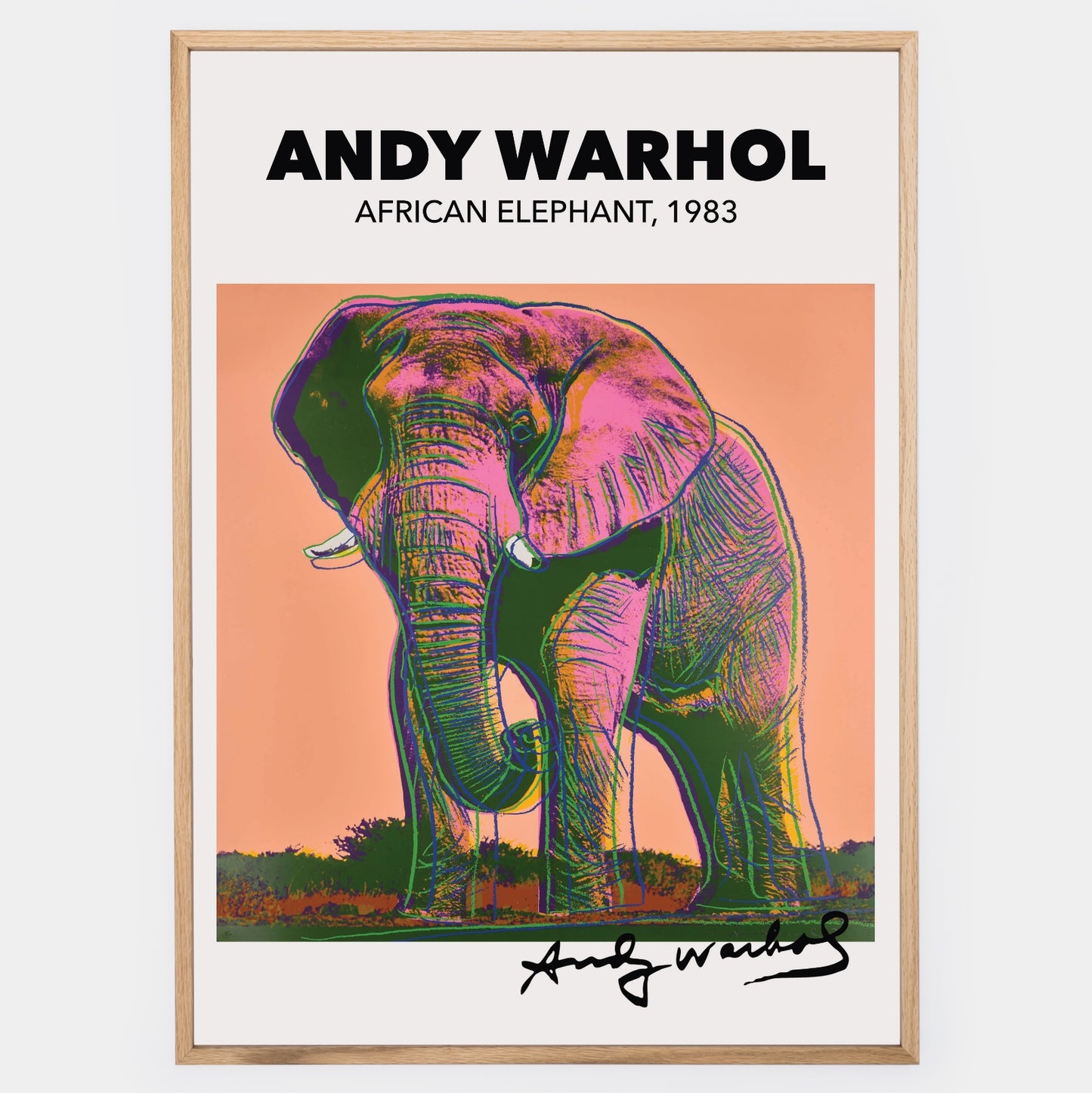 African Elephant Poster | Andy Warhol