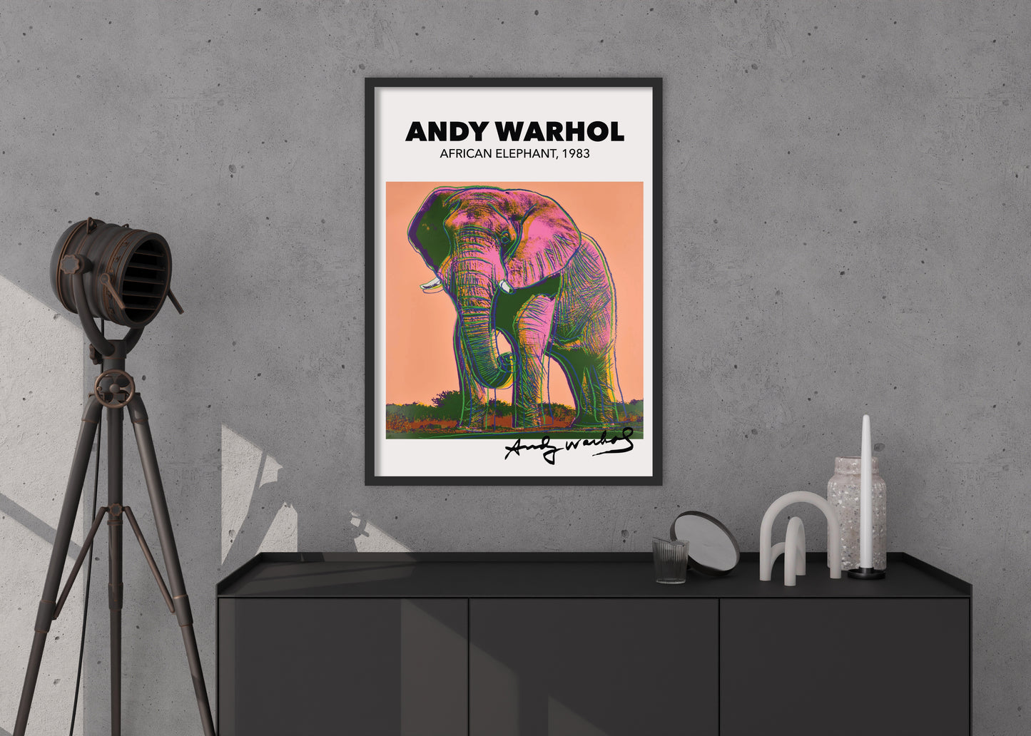 African Elephant Poster | Andy Warhol