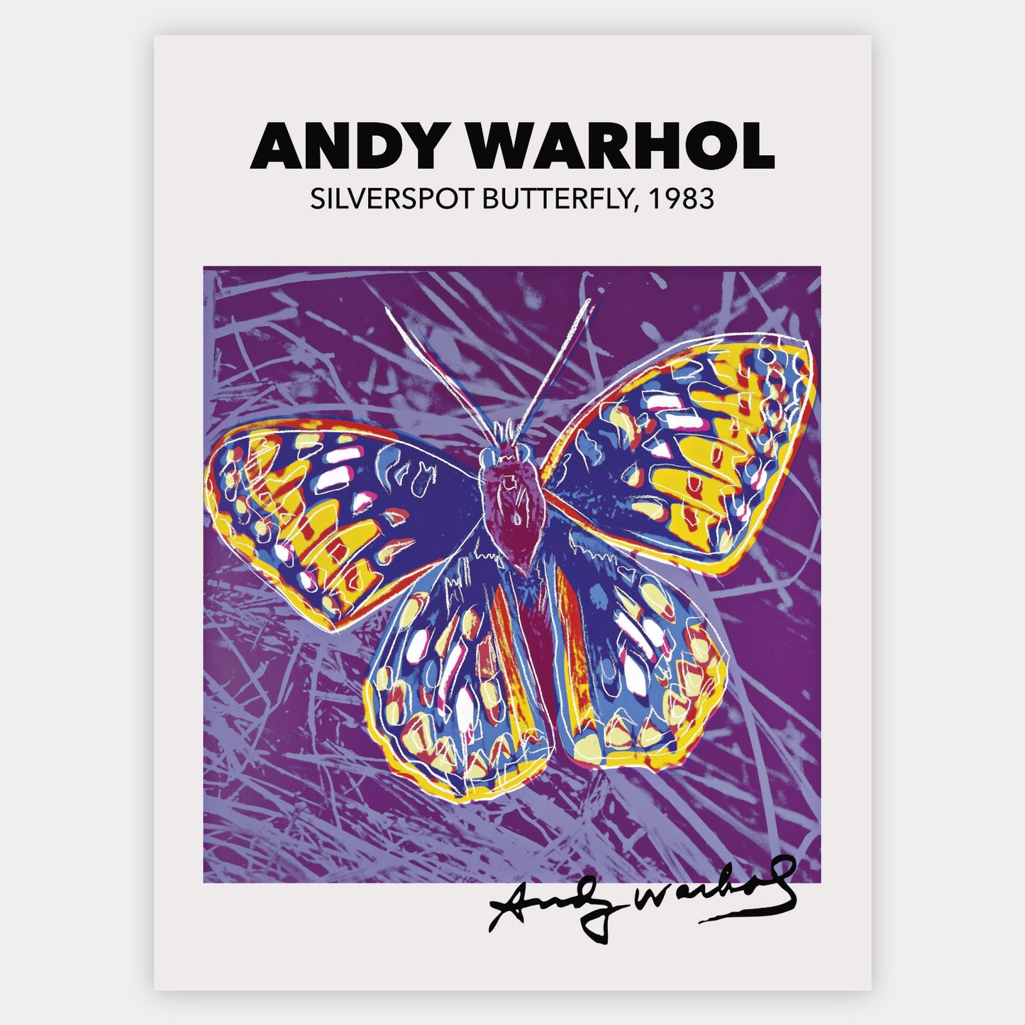 Silverspot Butterfly Poster | Andy Warhol