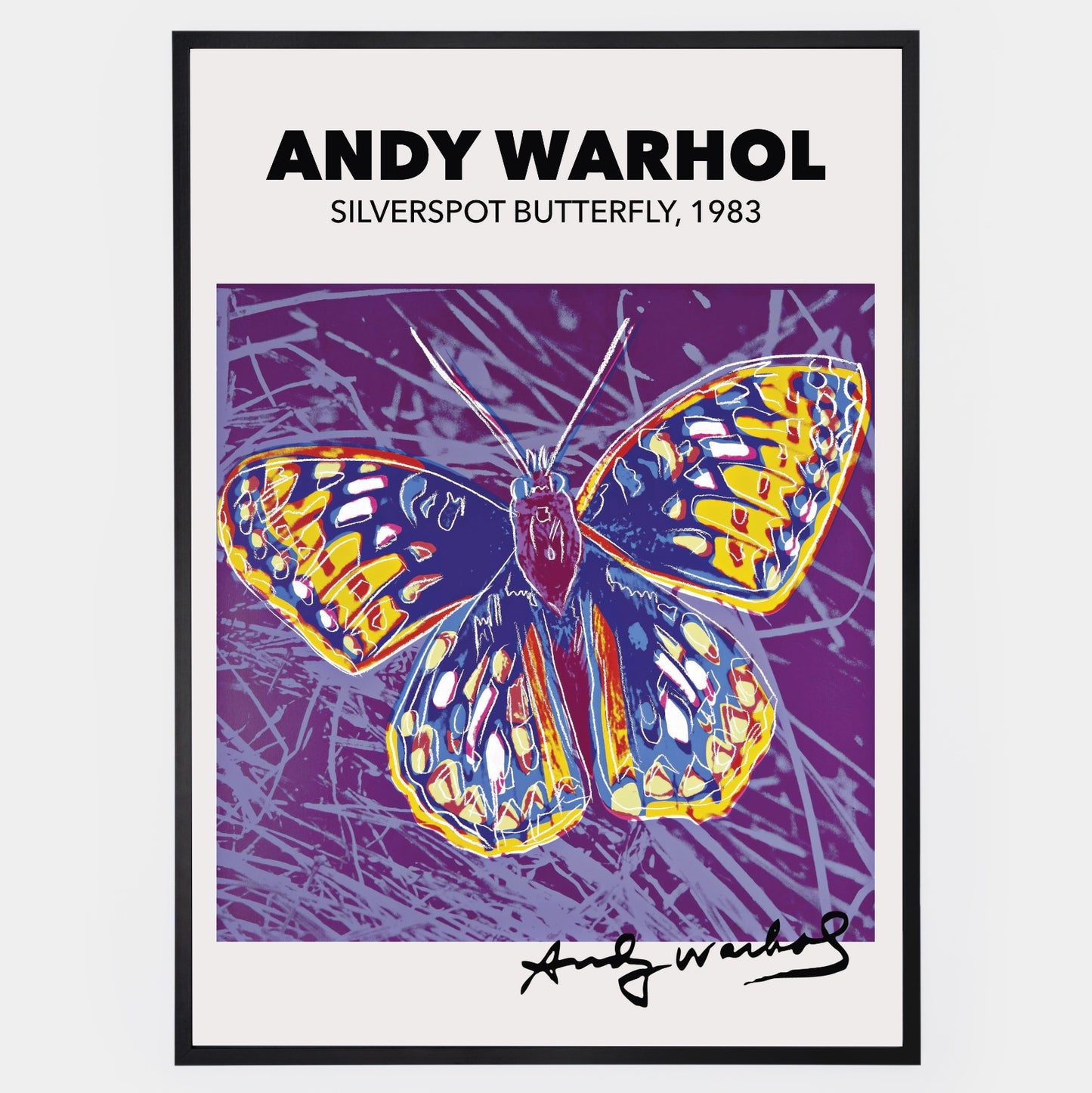 Silverspot Butterfly Poster | Andy Warhol