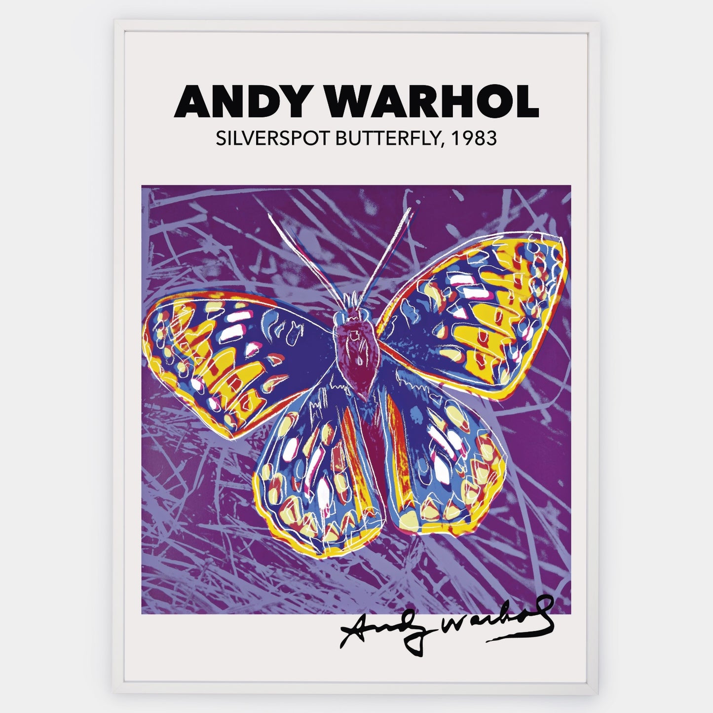 Silverspot Butterfly Poster | Andy Warhol