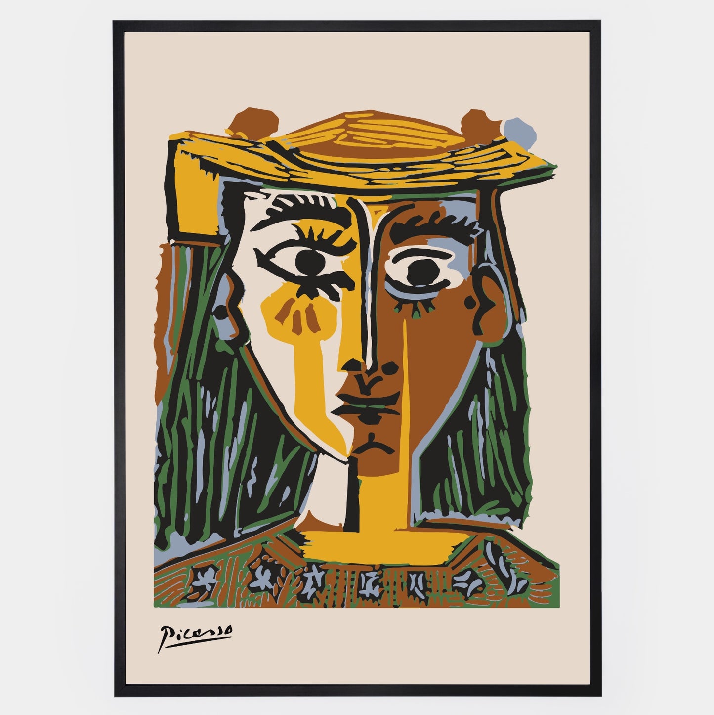 Poster Head of a Woman with a Hat | Pablo Picasso