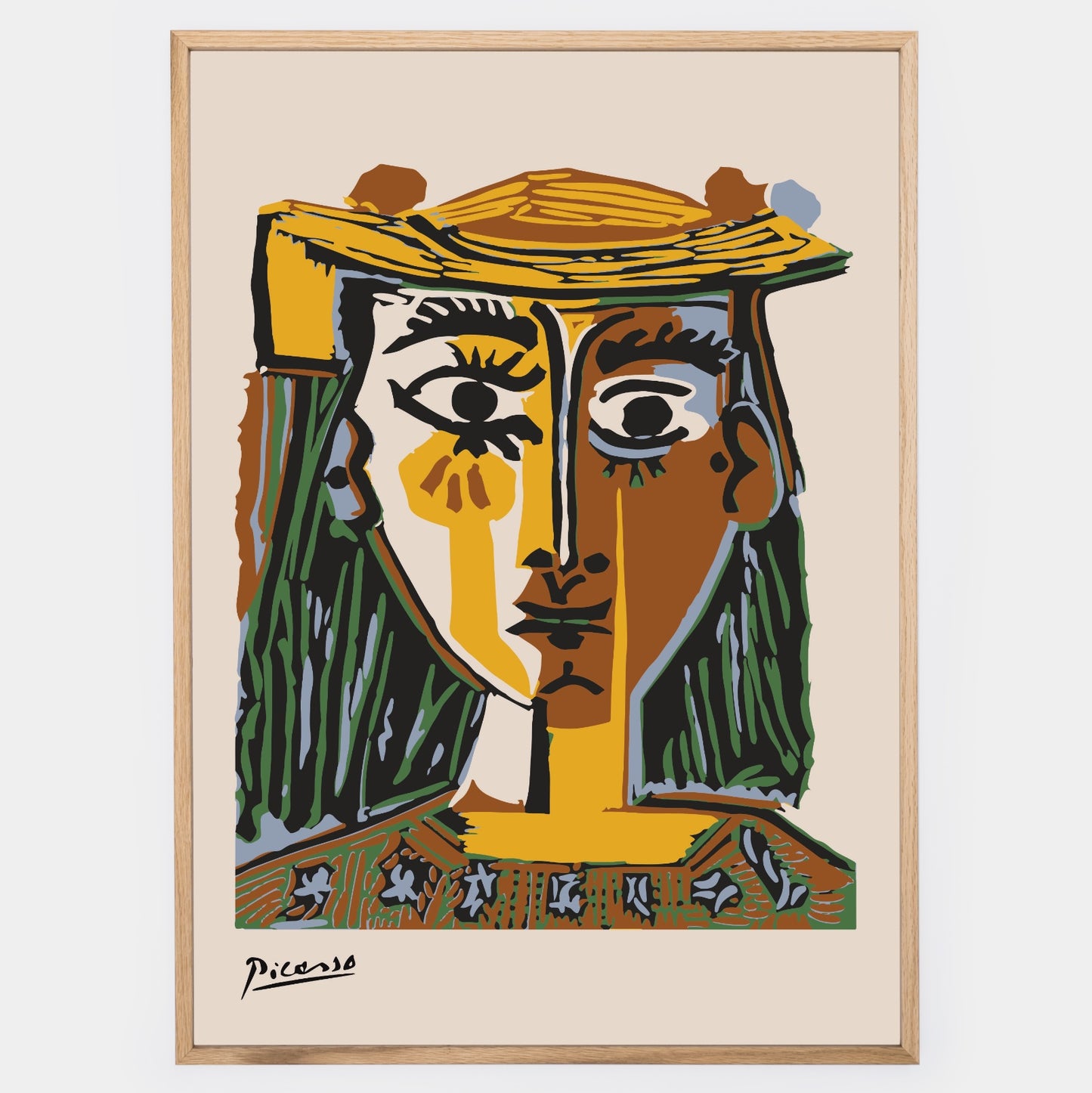 Poster Head of a Woman with a Hat | Pablo Picasso